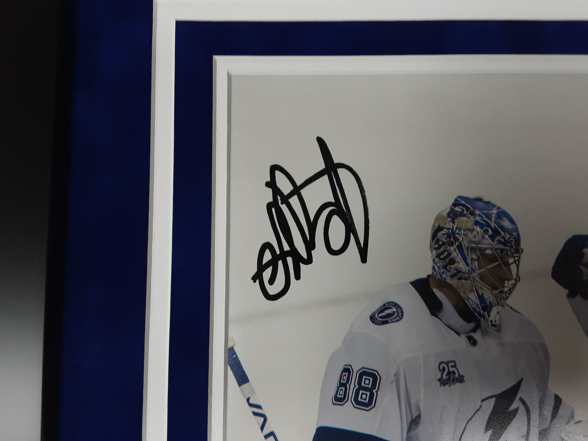 Andrei Vasilevskiy and Victor Hedman Authentic Signed Framed 11x14 Photo Autographed JSA