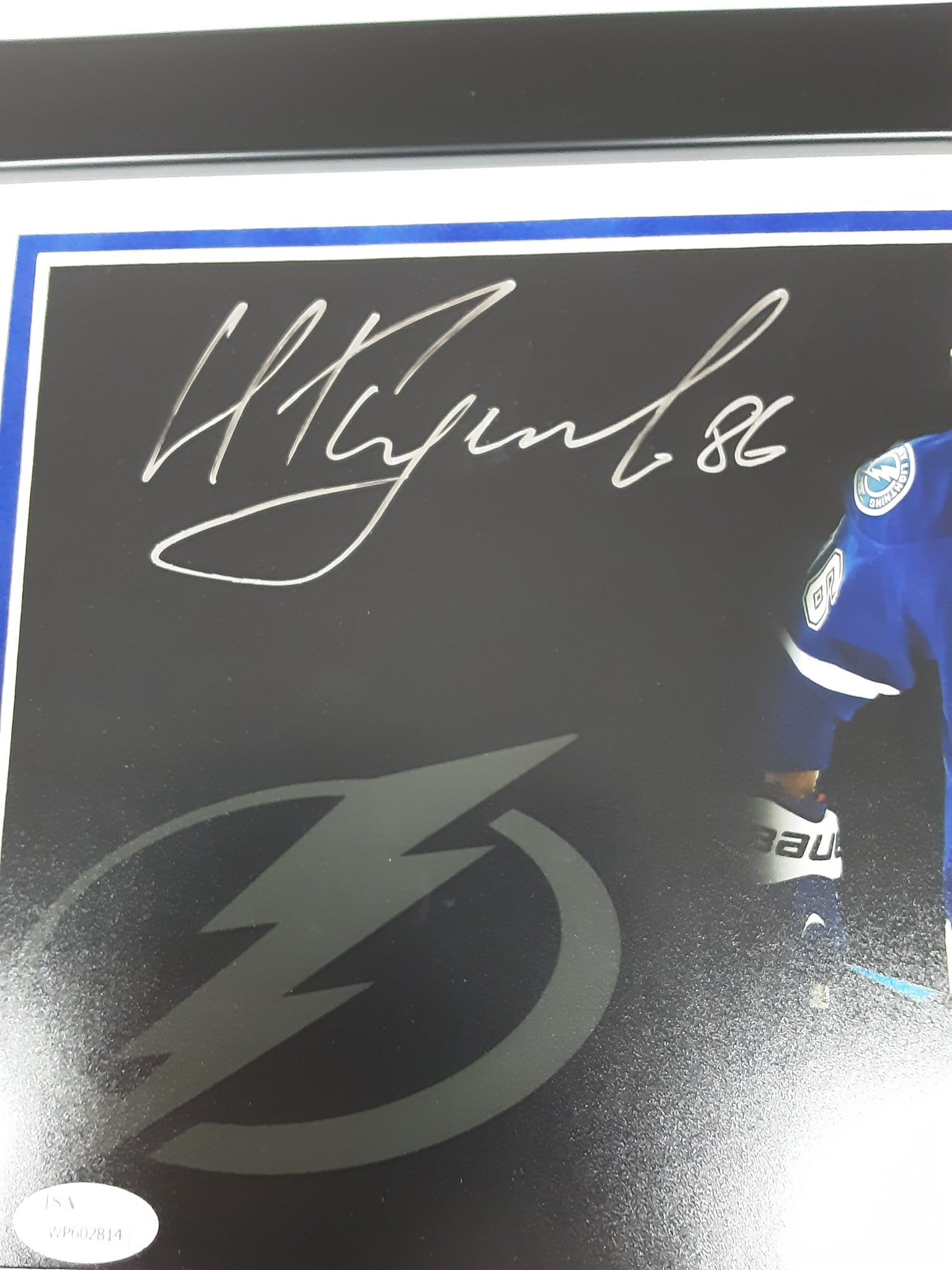 Nikita Kucherov Authentic Signed Framed 8x10 Photo Autographed JSA