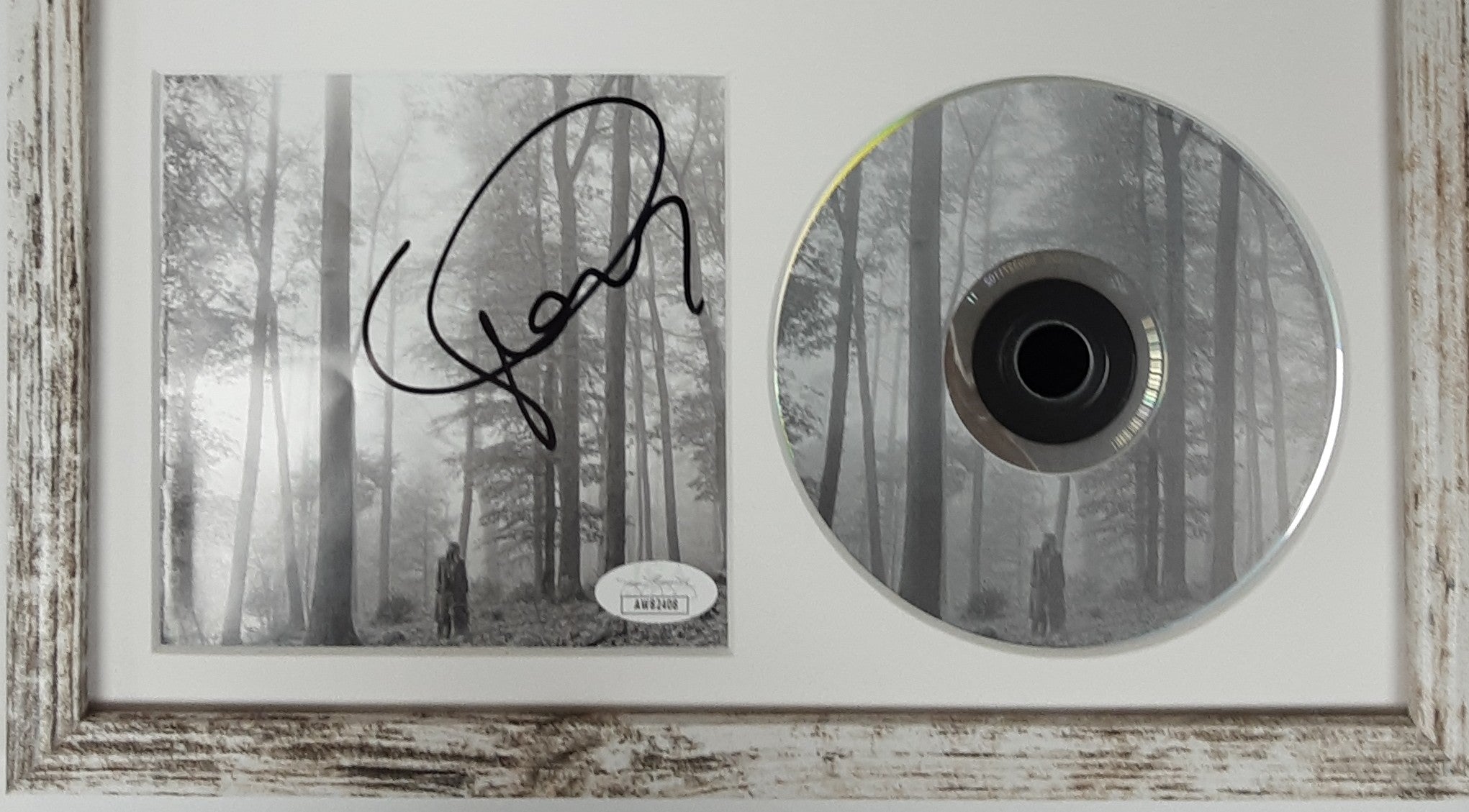 Taylor Swift Authentic Signed Framed Folklore CD Booklet with CD Autographed JSA-