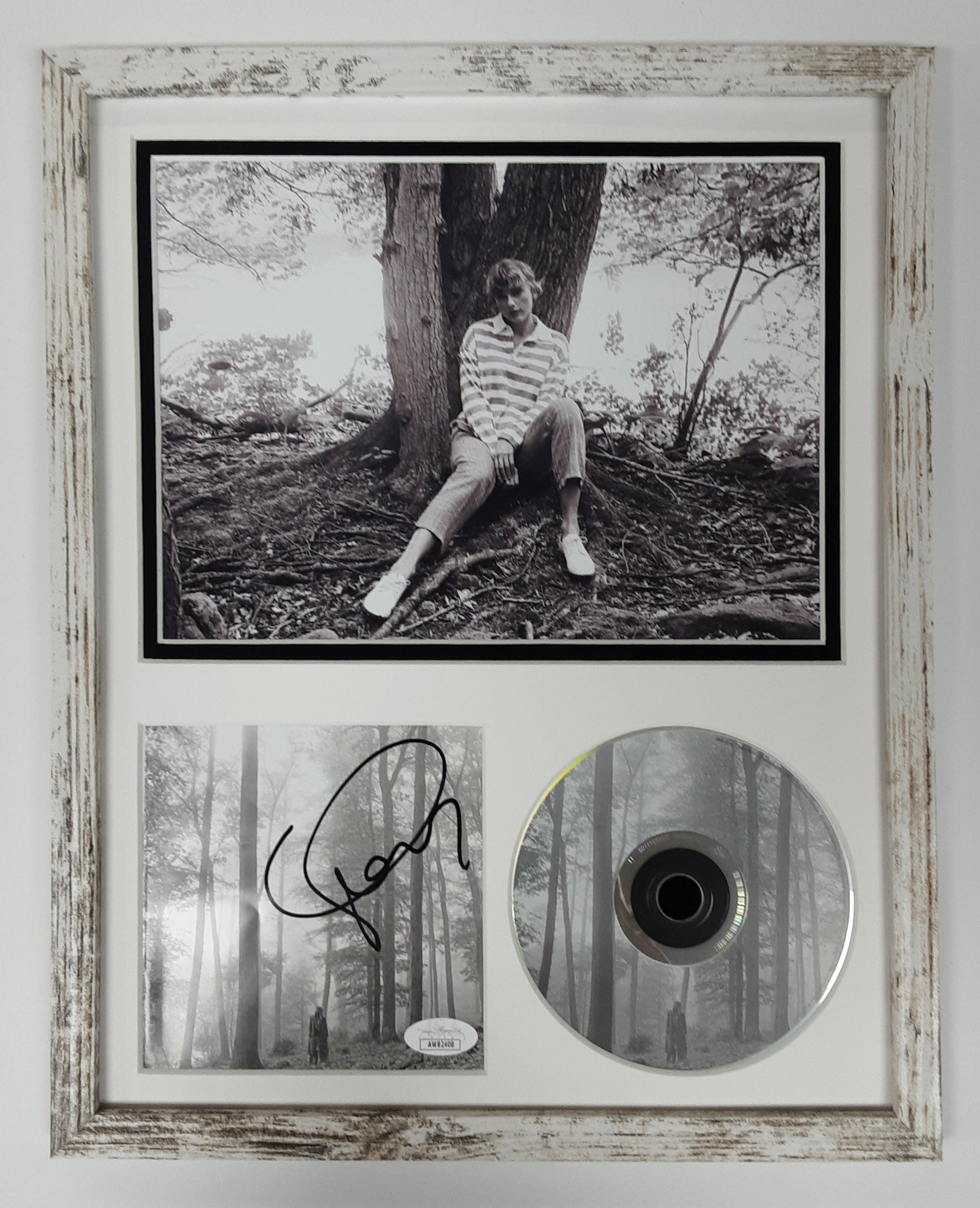 Taylor Swift Authentic Signed Framed Folklore CD Booklet with CD Autographed JSA-