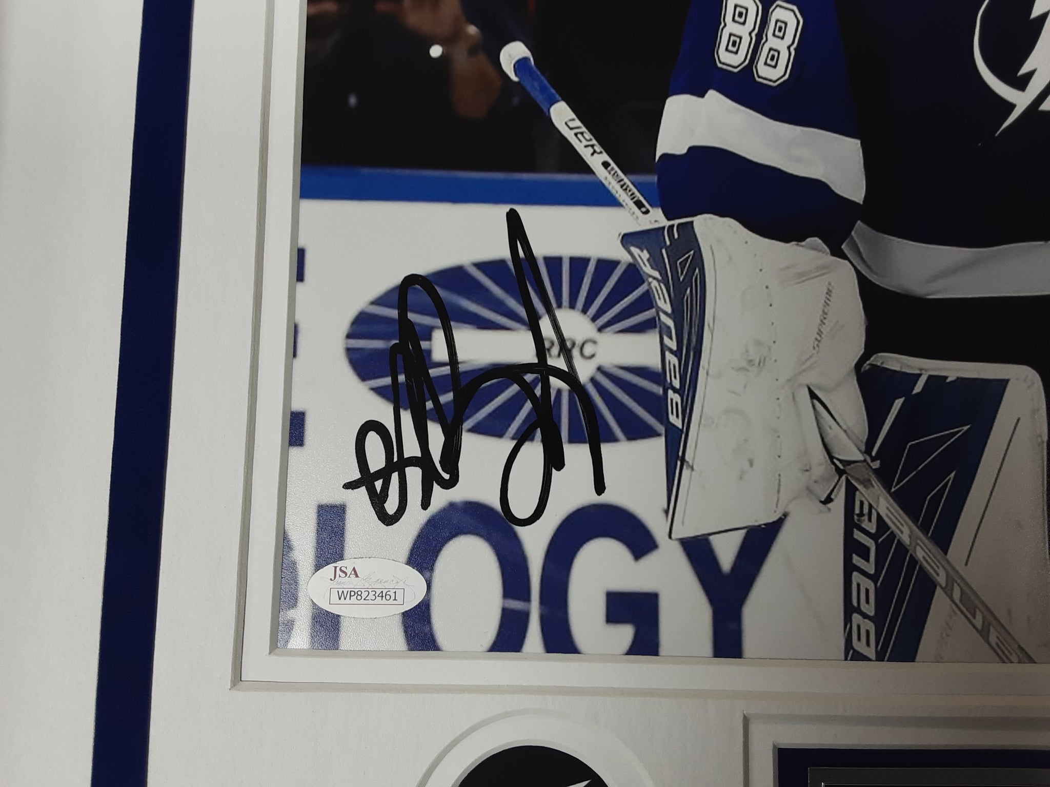 Andrei Vasilevskiy and Yanni Gourde Signed Framed 11x14 Photo Autographed JSA