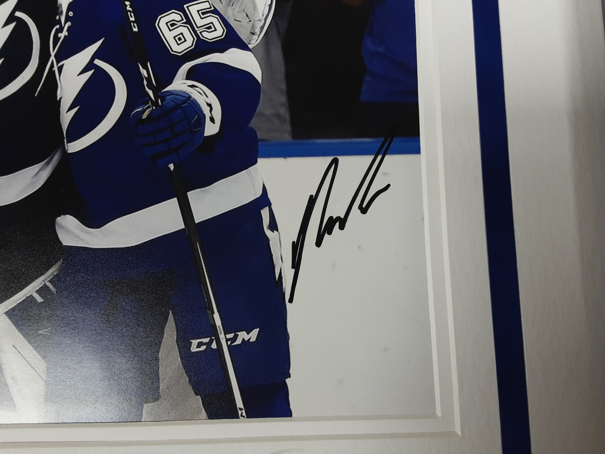 Andrei Vasilevskiy and Yanni Gourde Signed Framed 11x14 Photo Autographed JSA