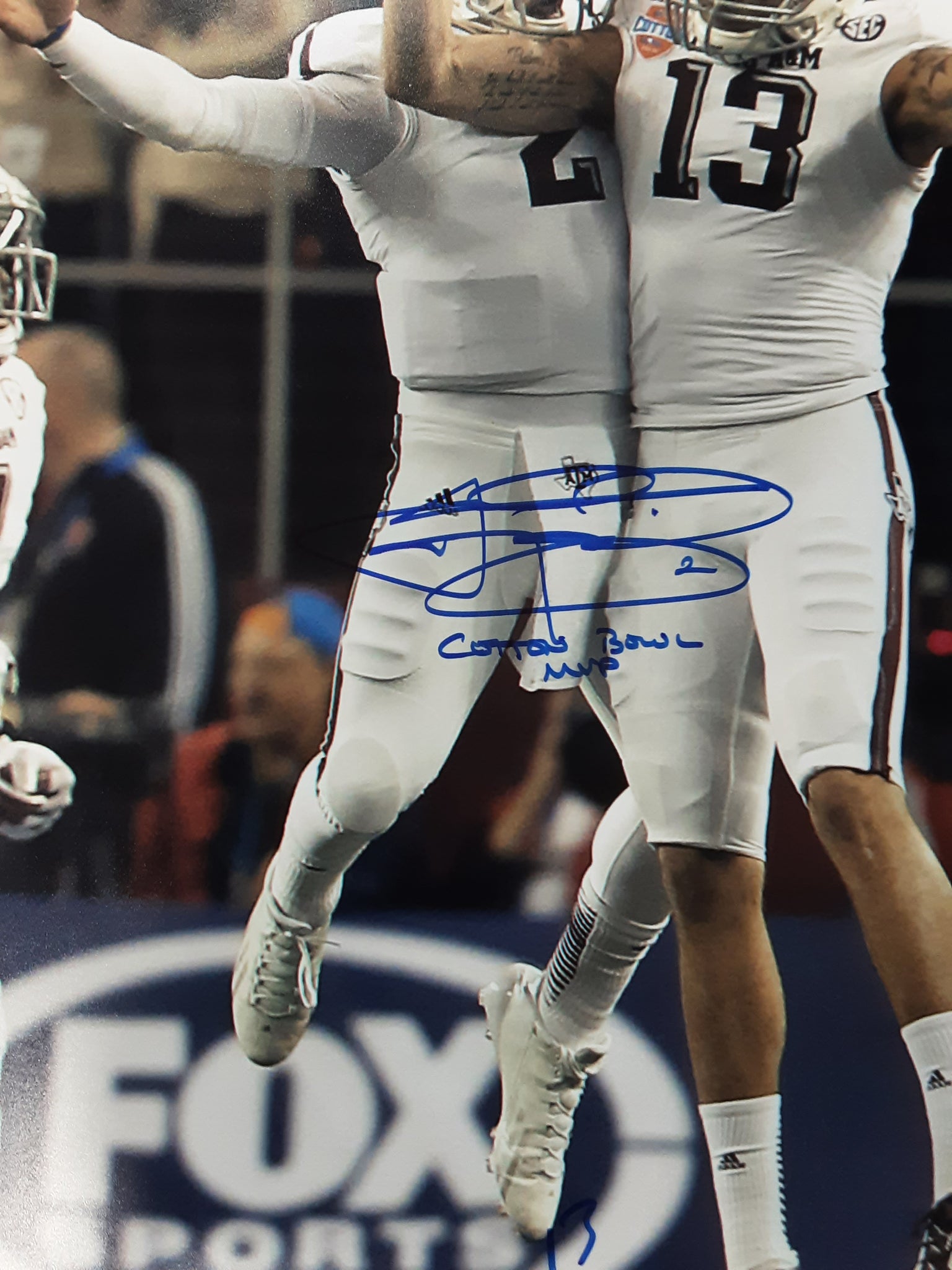 Johnny Manziel and Mike Evans Authentic Signed Framed 16x20 Photo Autographed JSA/PSA-