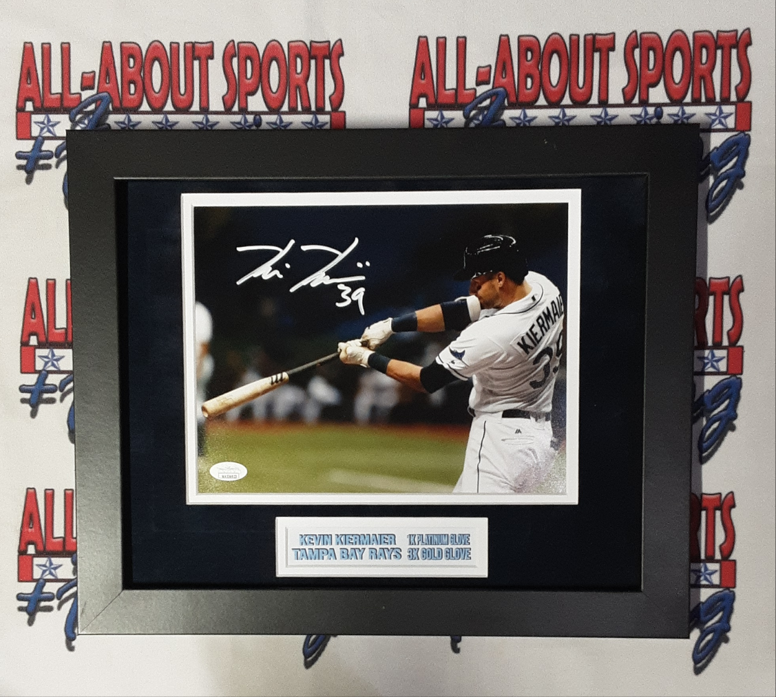Kevin Kiermaier Authentic Signed Framed 8x10 Photo Autographed JSA