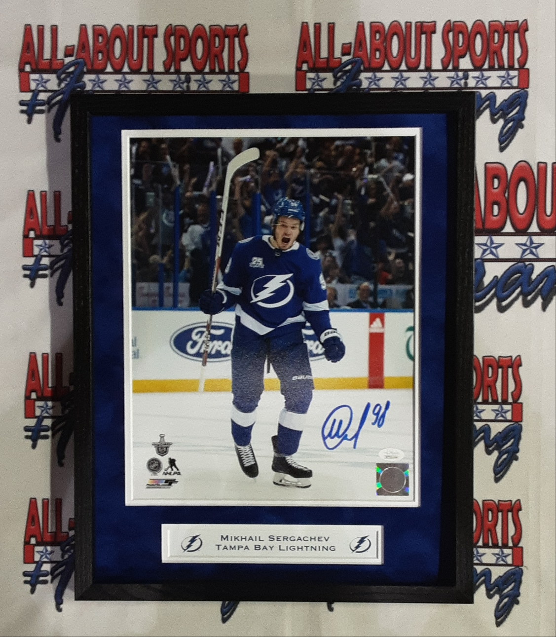 Brayden Point Authentic Signed Framed 8x10 Photo Autographed JSA