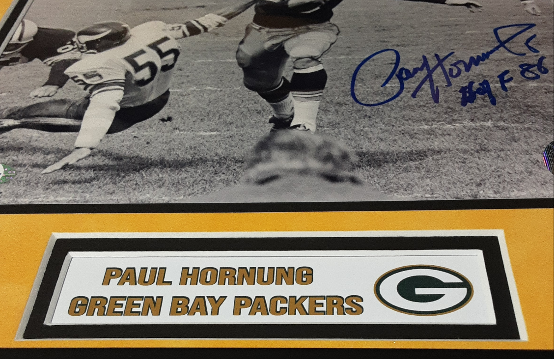 Paul Hornung Authentic Signed Framed 8x10 Photo Autographed PSA