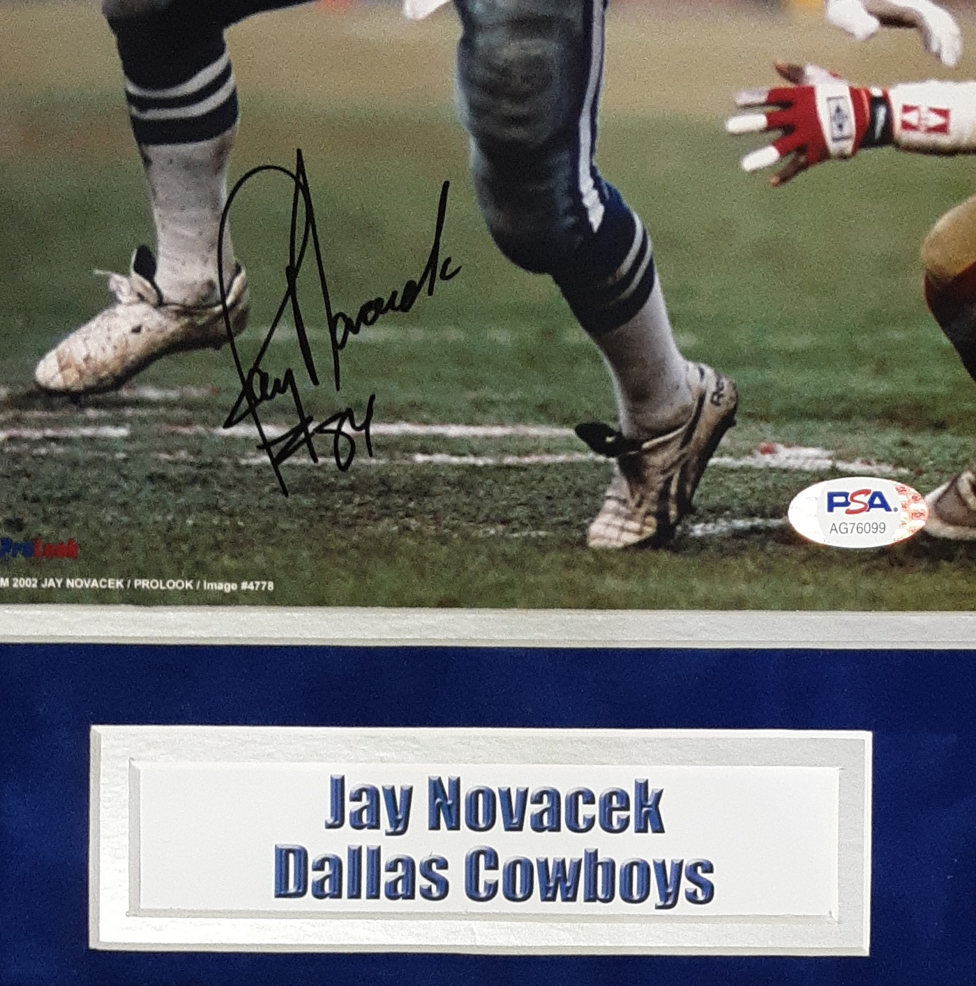 Jay Novacek Authentic Signed Framed 8x10 Photo Autographed PSA-