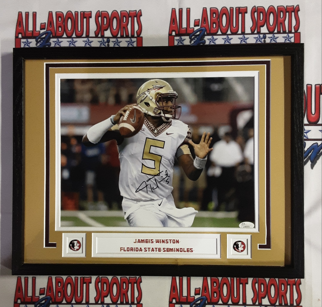 Jameis Winston Authentic Signed Framed 11x14 Photo Autographed JSA