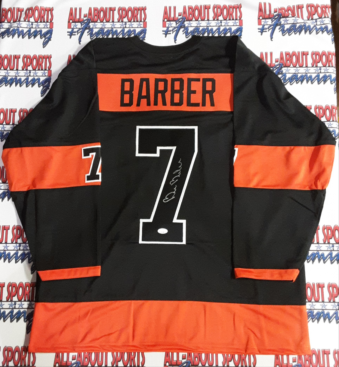 Bill Barber Authentic Signed Pro Style Jersey Autographed JSA-