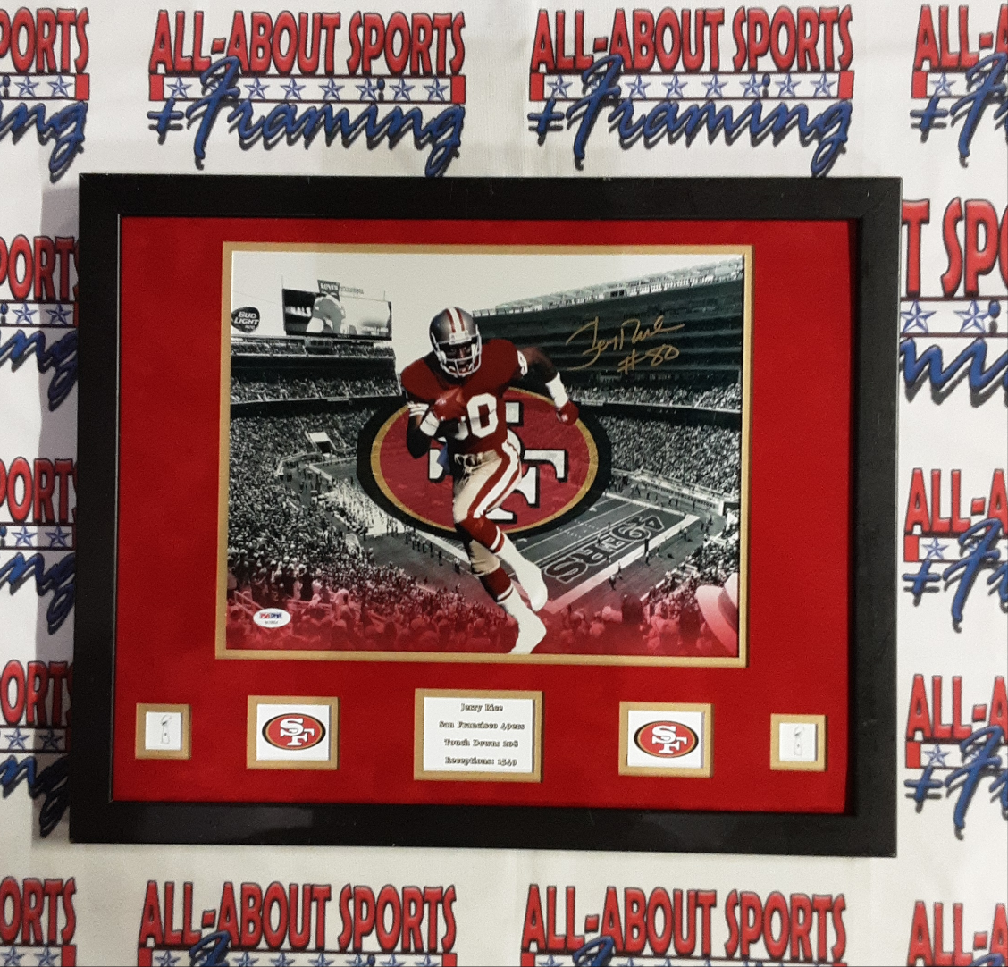 Joe Montana, Jerry Rice 49ers Dual Signed 11x14 Jersey Photo