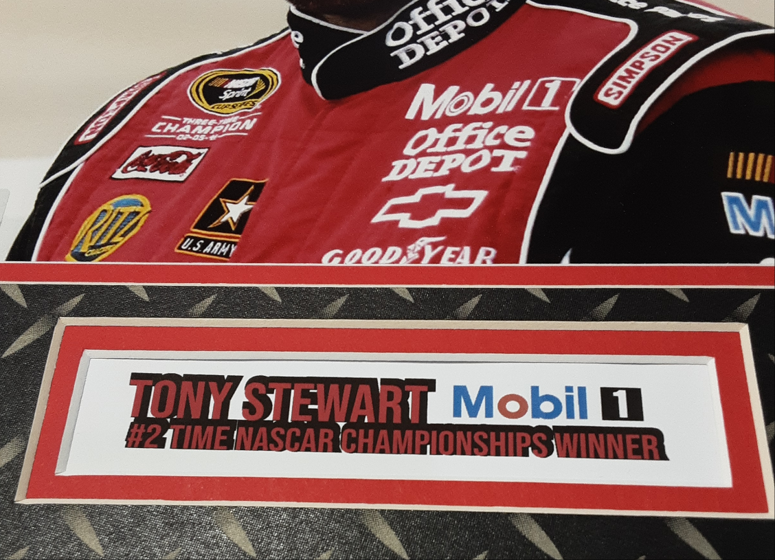 Tony Stewart Authentic Signed Framed 8x10 Photo Autographed Beckett