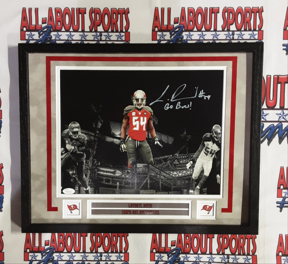 Lavonte David Authentic Signed Framed 11x14 Photo Autographed JSA