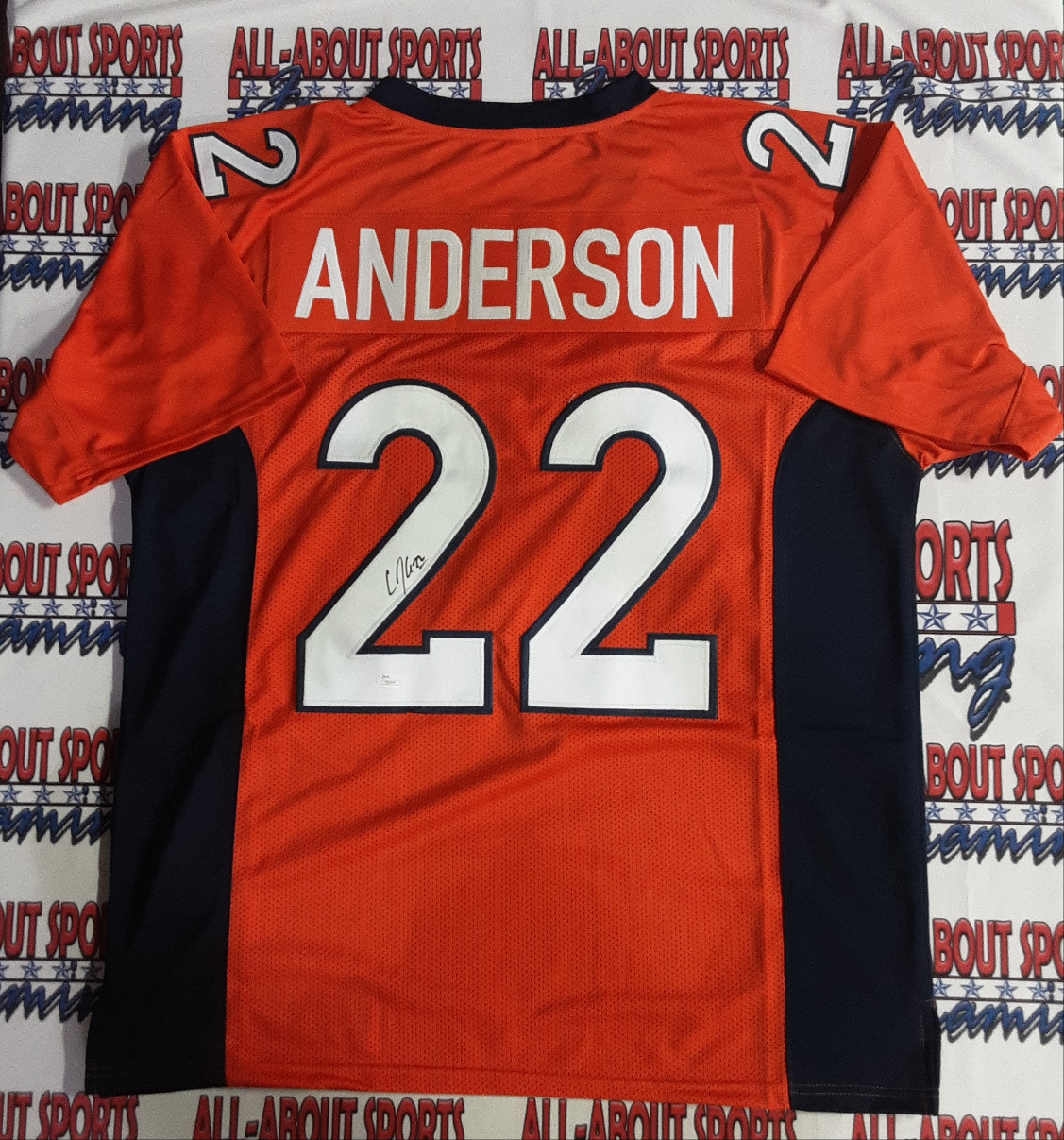 CJ Anderson Authentic Signed Pro Style Jersey Autographed JSA