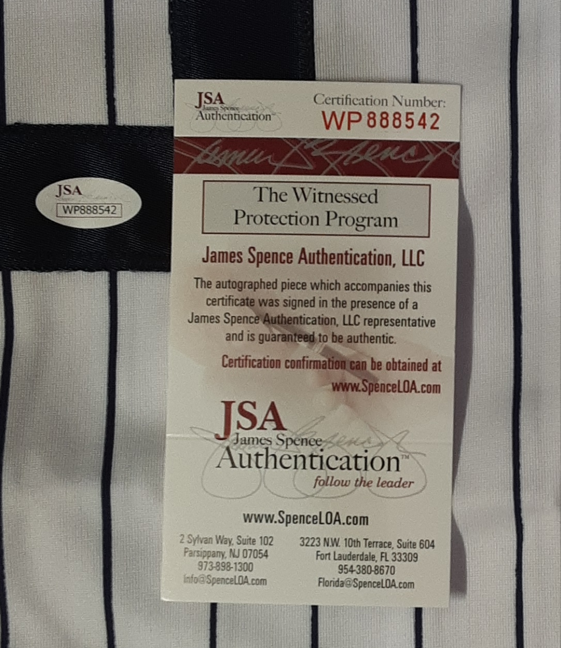 Don Larsen Authentic Signed Pro Style Jersey Autographed JSA