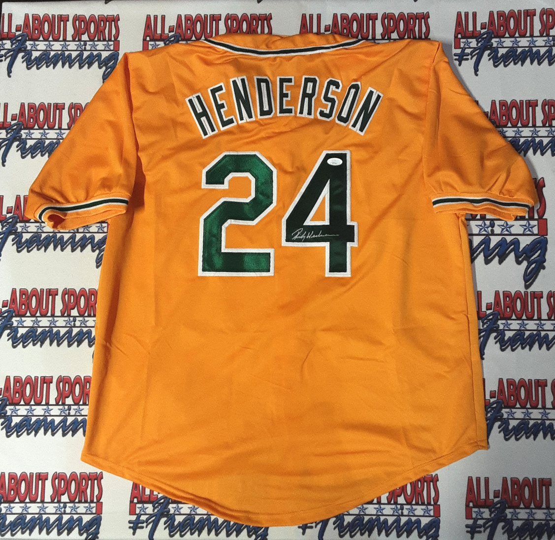 Rickey Henderson Authentic Signed Pro Style Jersey Autographed JSA