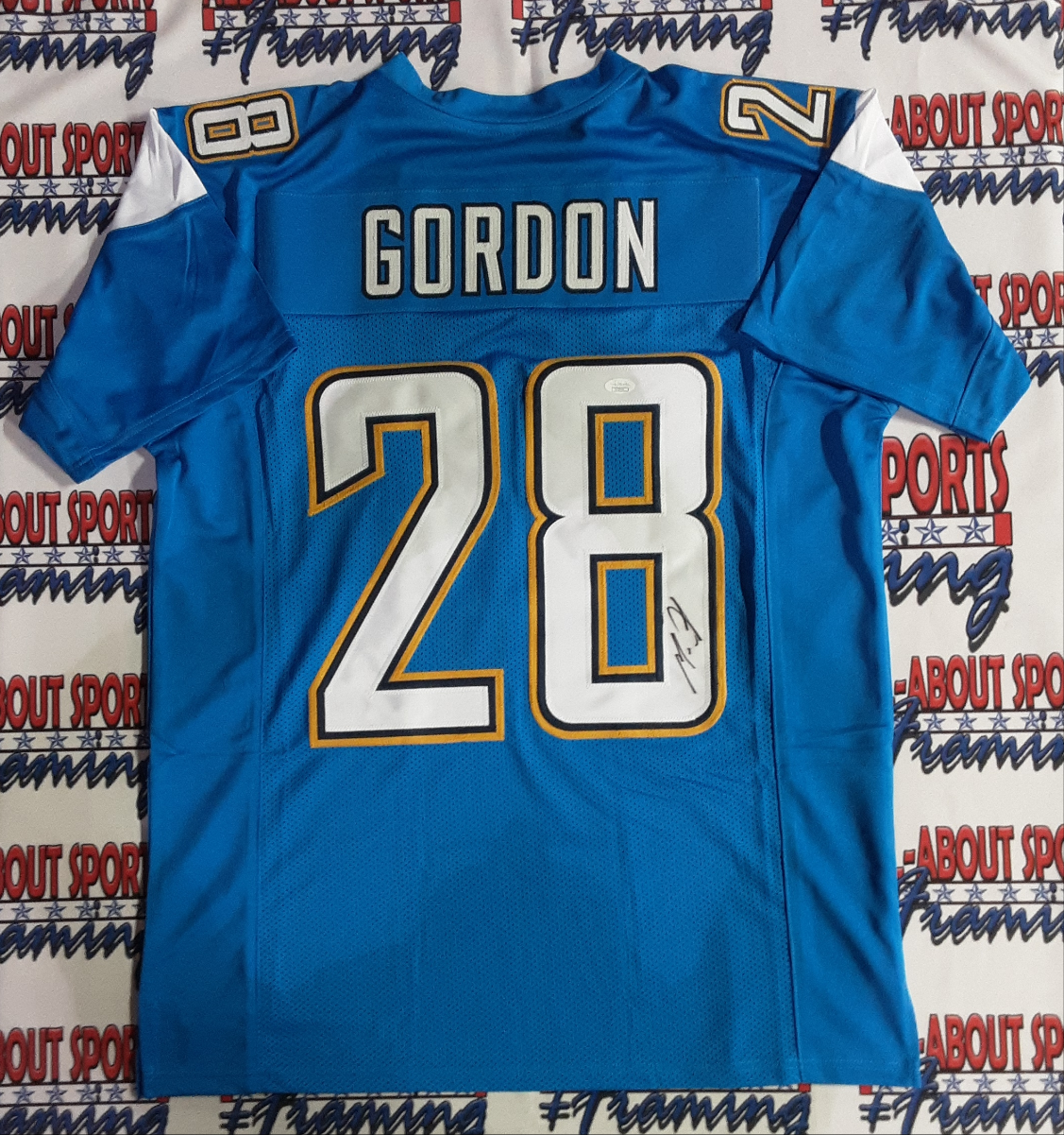 Melvin Gordon Authentic Signed Pro Style Jersey Autographed JSA-