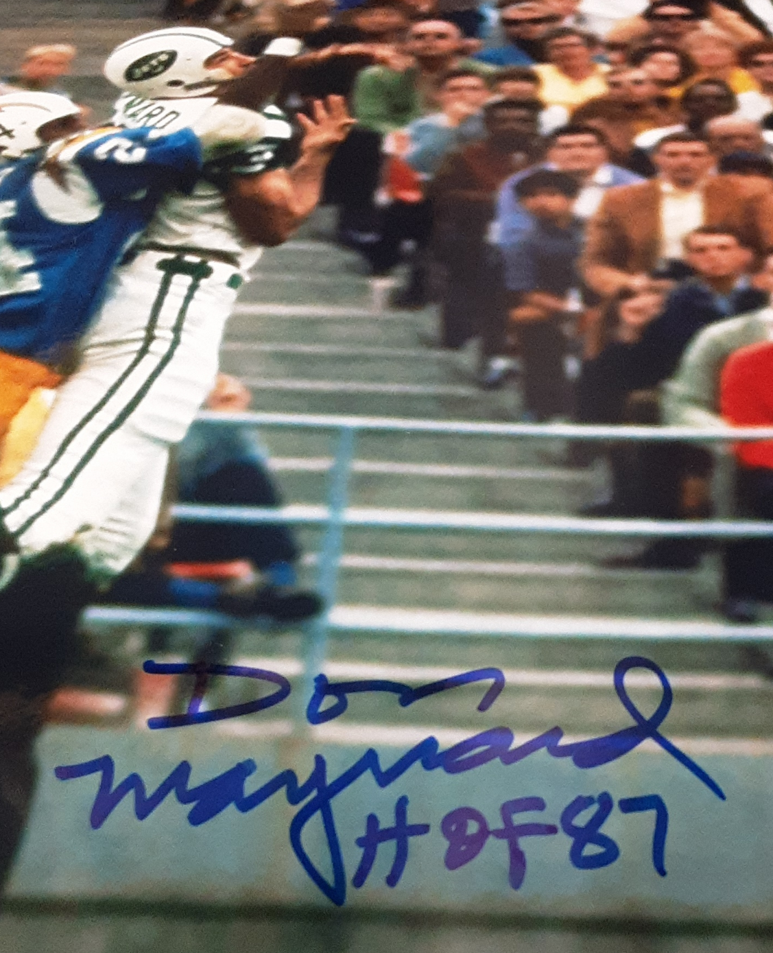 Don Maynard autographed signed inscribed 8x10 photo NFL New York Jets PSA  COA