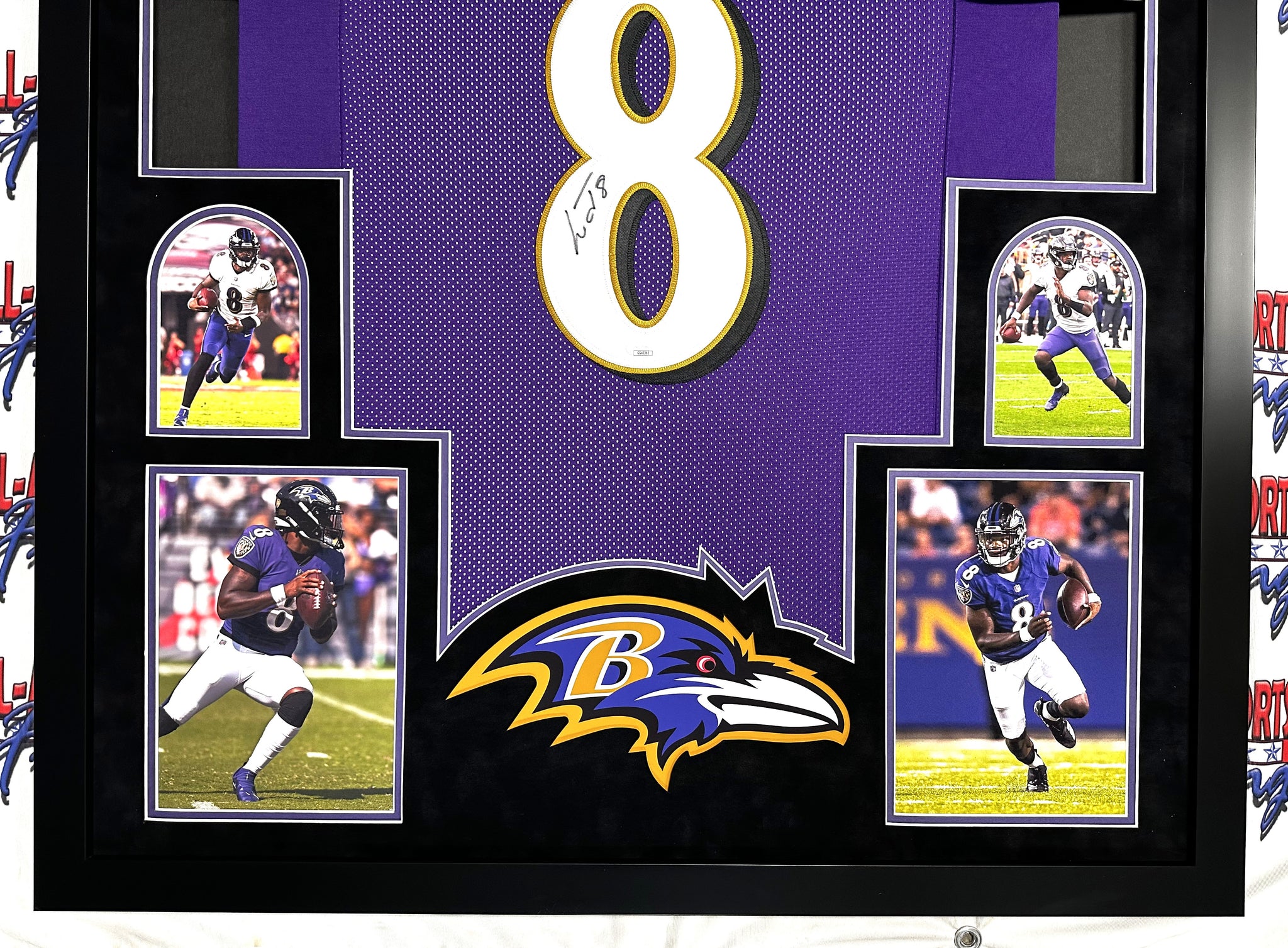 Lamar Jackson Authentic Signed Pro Style Framed Jersey Autographed JSA
