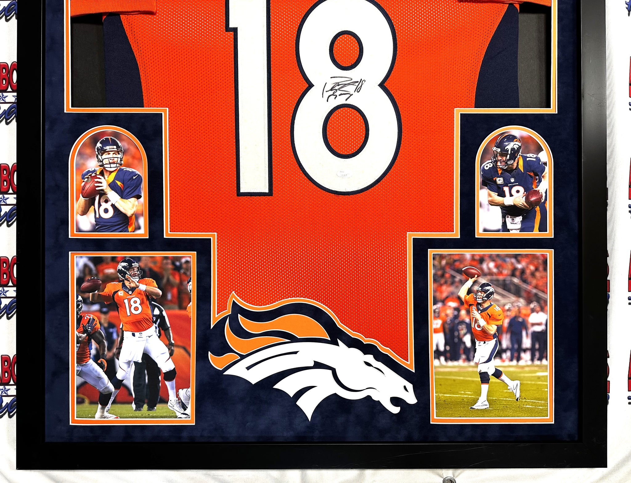 Peyton Manning Authentic Signed Pro Style Framed Jersey Autographed JSA/LOA