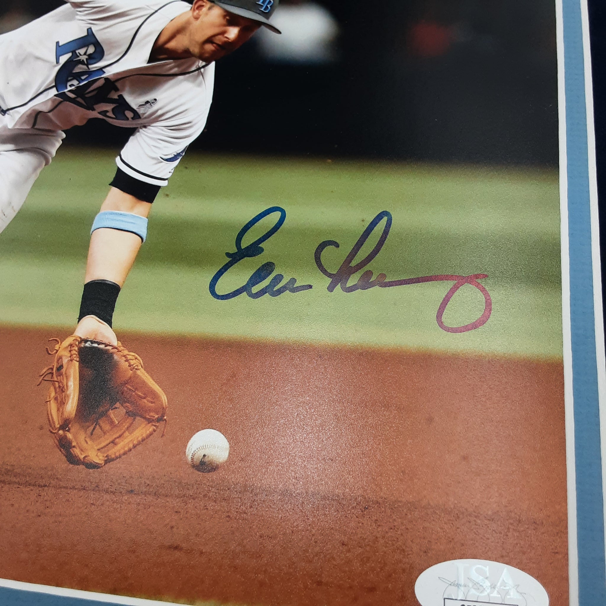 Evan Longoria Authentic Signed Framed 8x10 Photo Autographed JSA