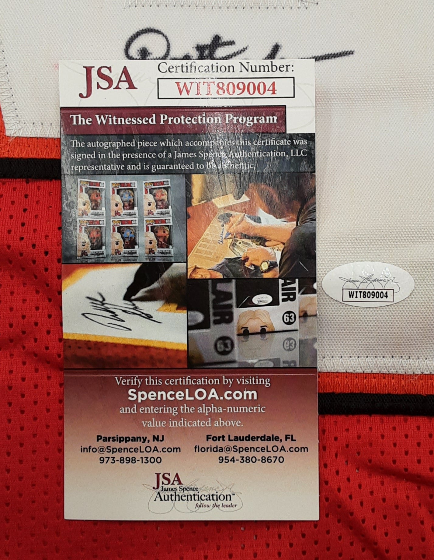 Dexter Jackson Signed Pro Style Jersey Autographed JSA R1