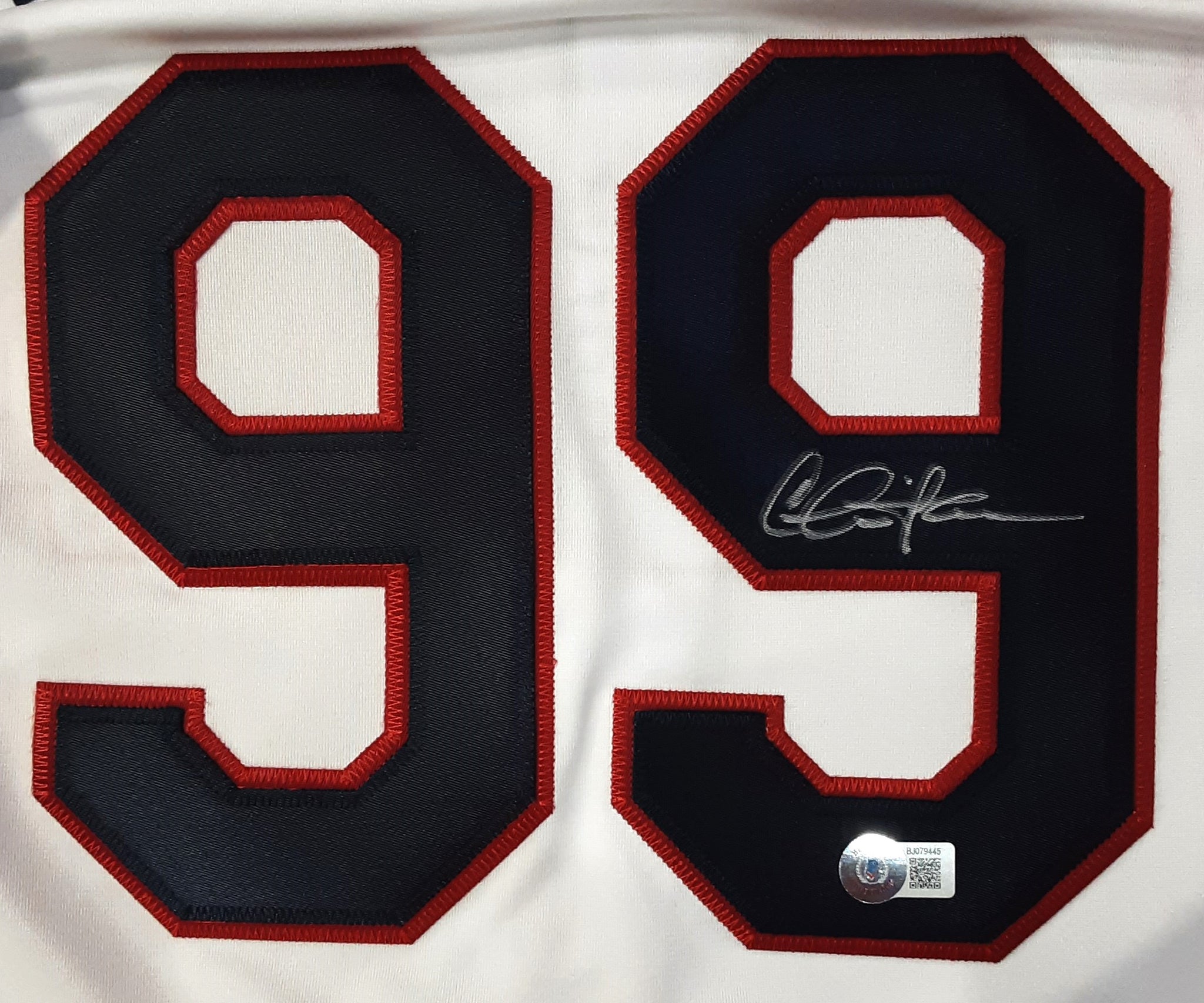 Charlie Sheen "Wild Thing" Rick Vaughn Authentic Signed Pro Style Jersey Autographed Beckett-