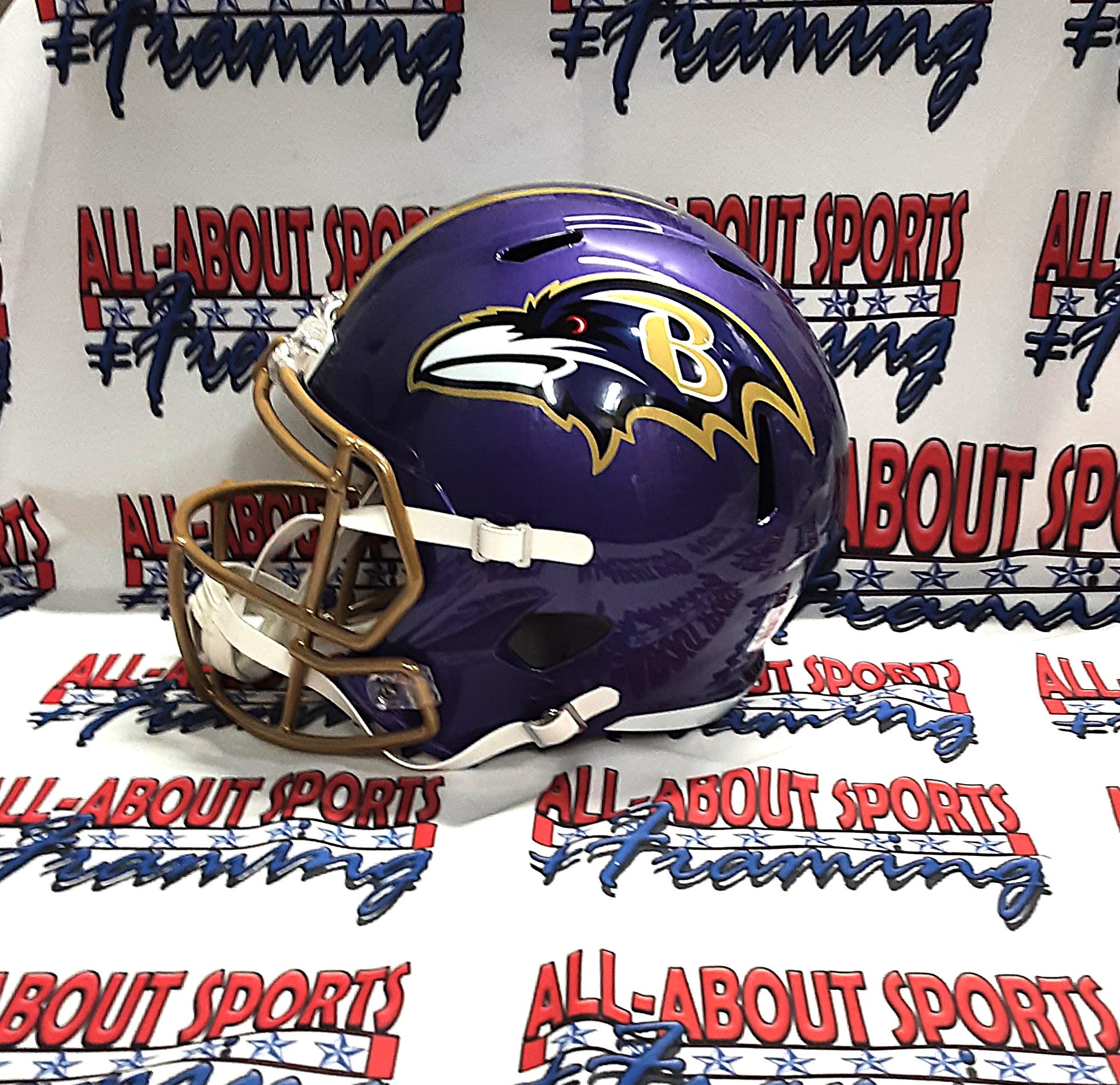 Rashod Bateman Replica Signed Autographed Full-size Helmet Beckett