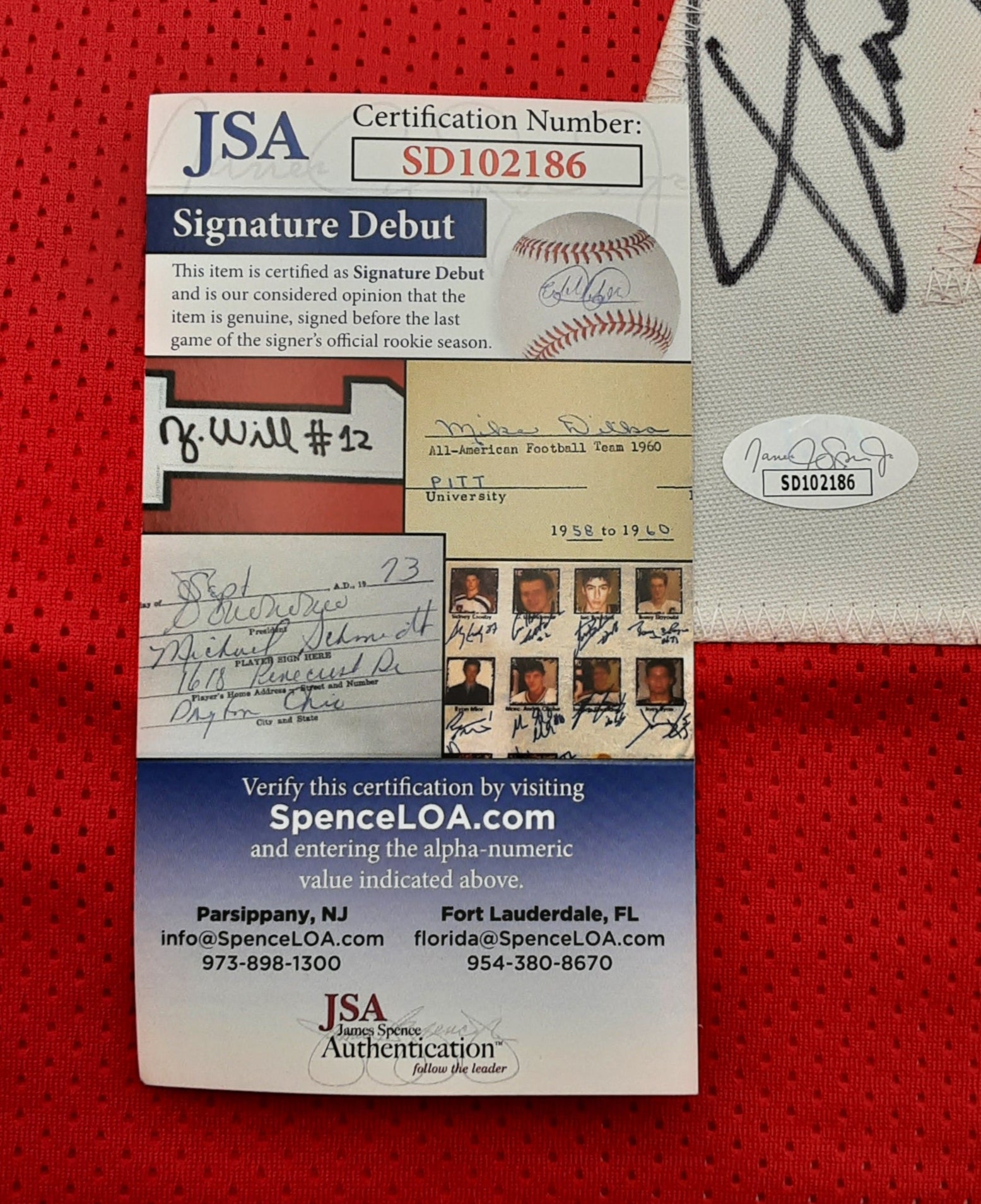 Dwayne Haskins Jr Authentic Signed Pro Style Jersey Autographed JSA R1