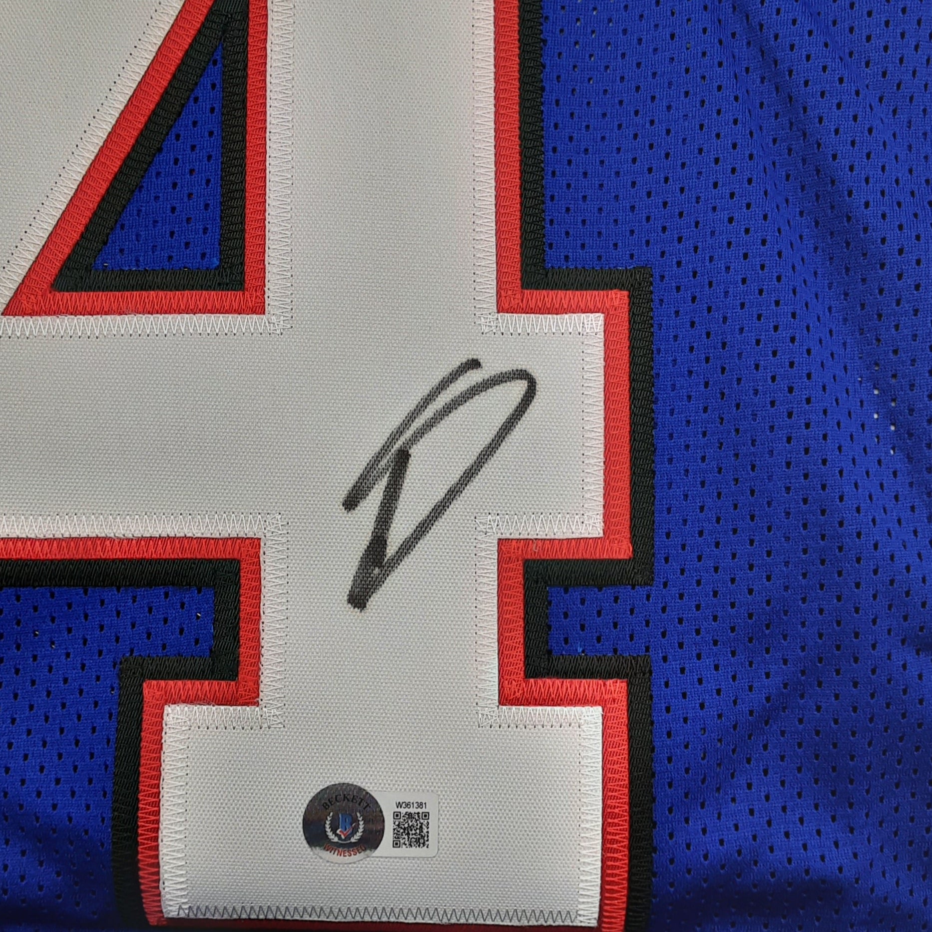 Stefon Diggs Authentic Signed Pro Style Jersey Autographed Beckett R1
