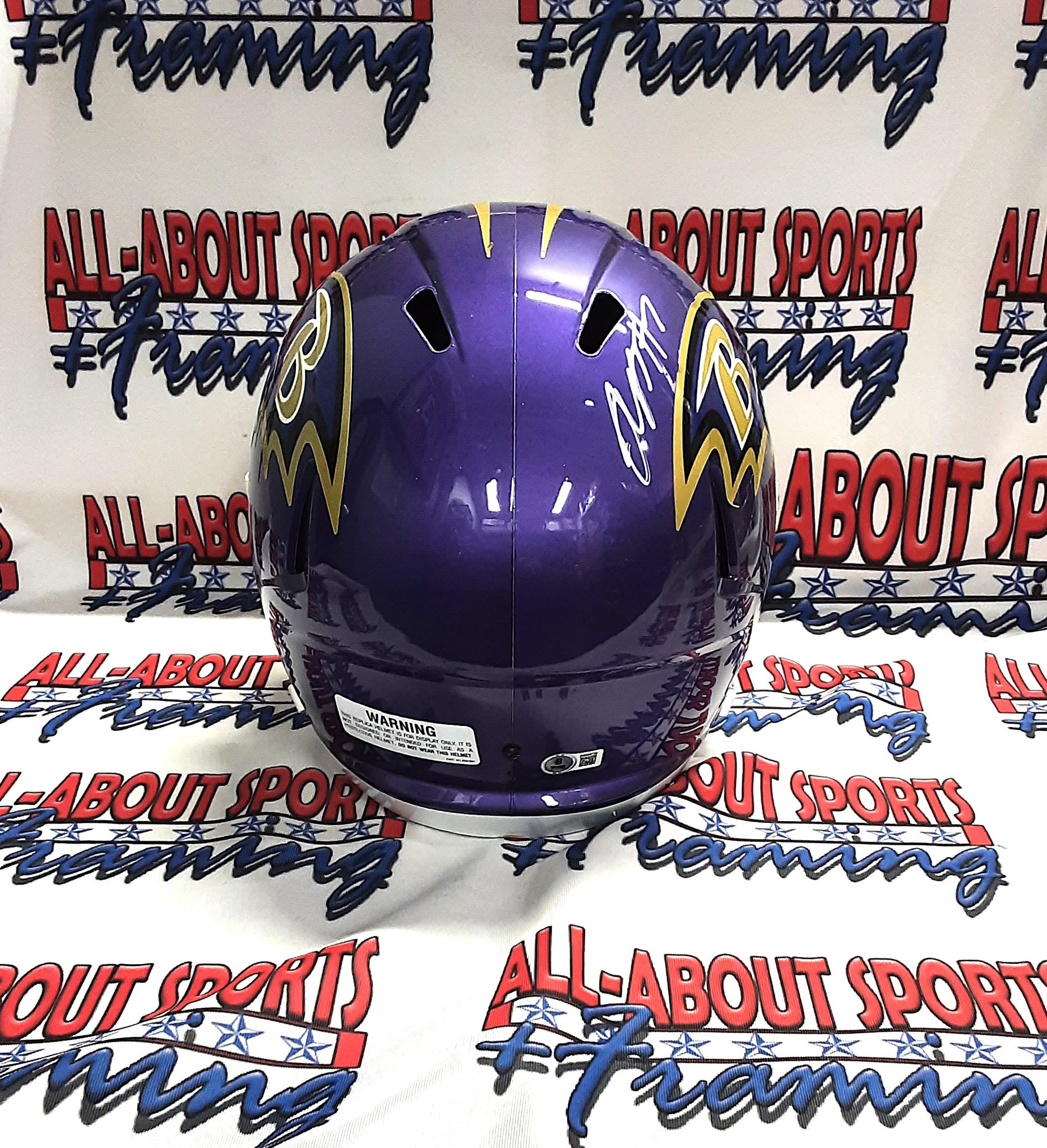 Rashod Bateman Replica Signed Autographed Full-size Helmet Beckett