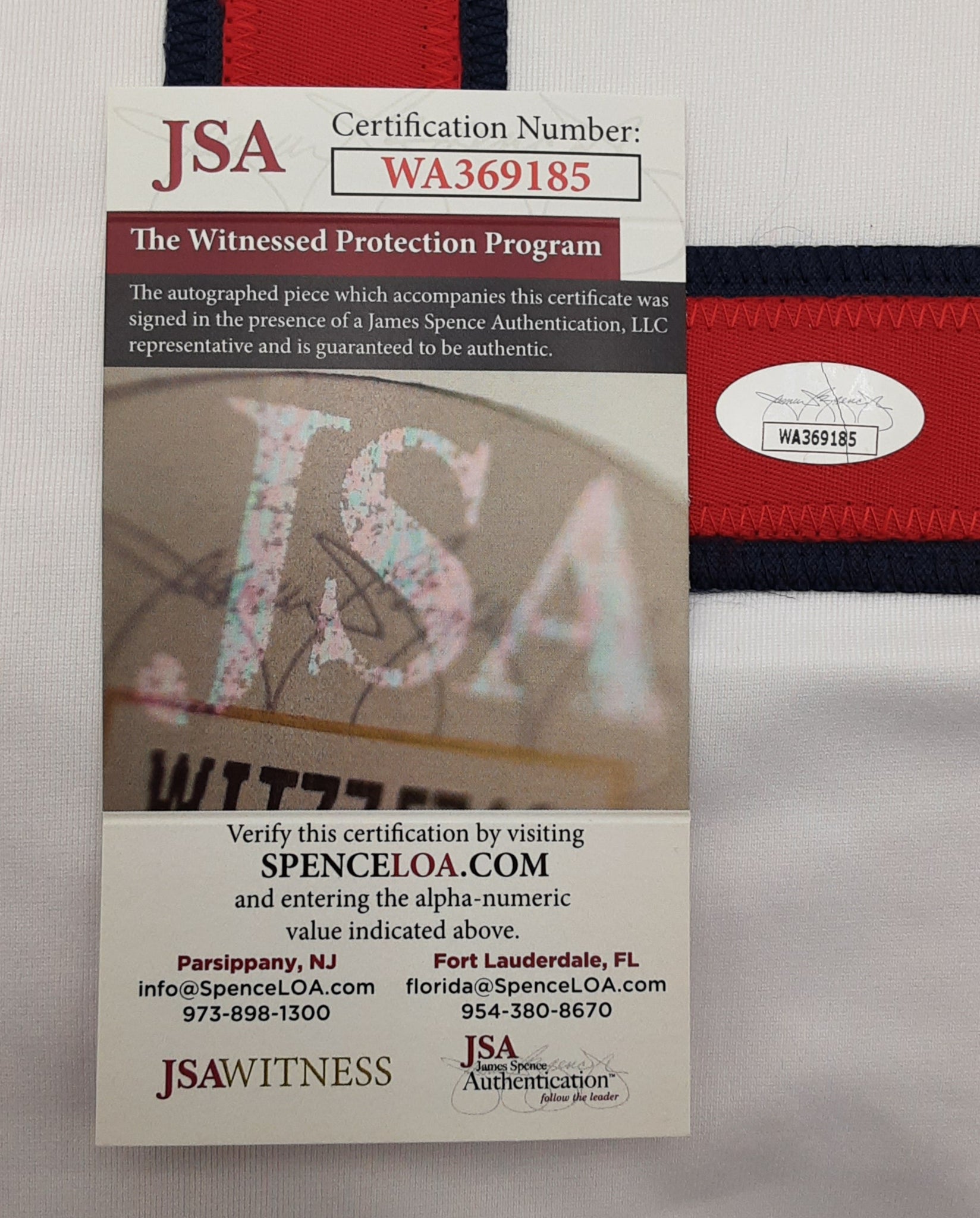 Wade Boggs Authentic Signed Pro Style Jersey Autographed JSA R1