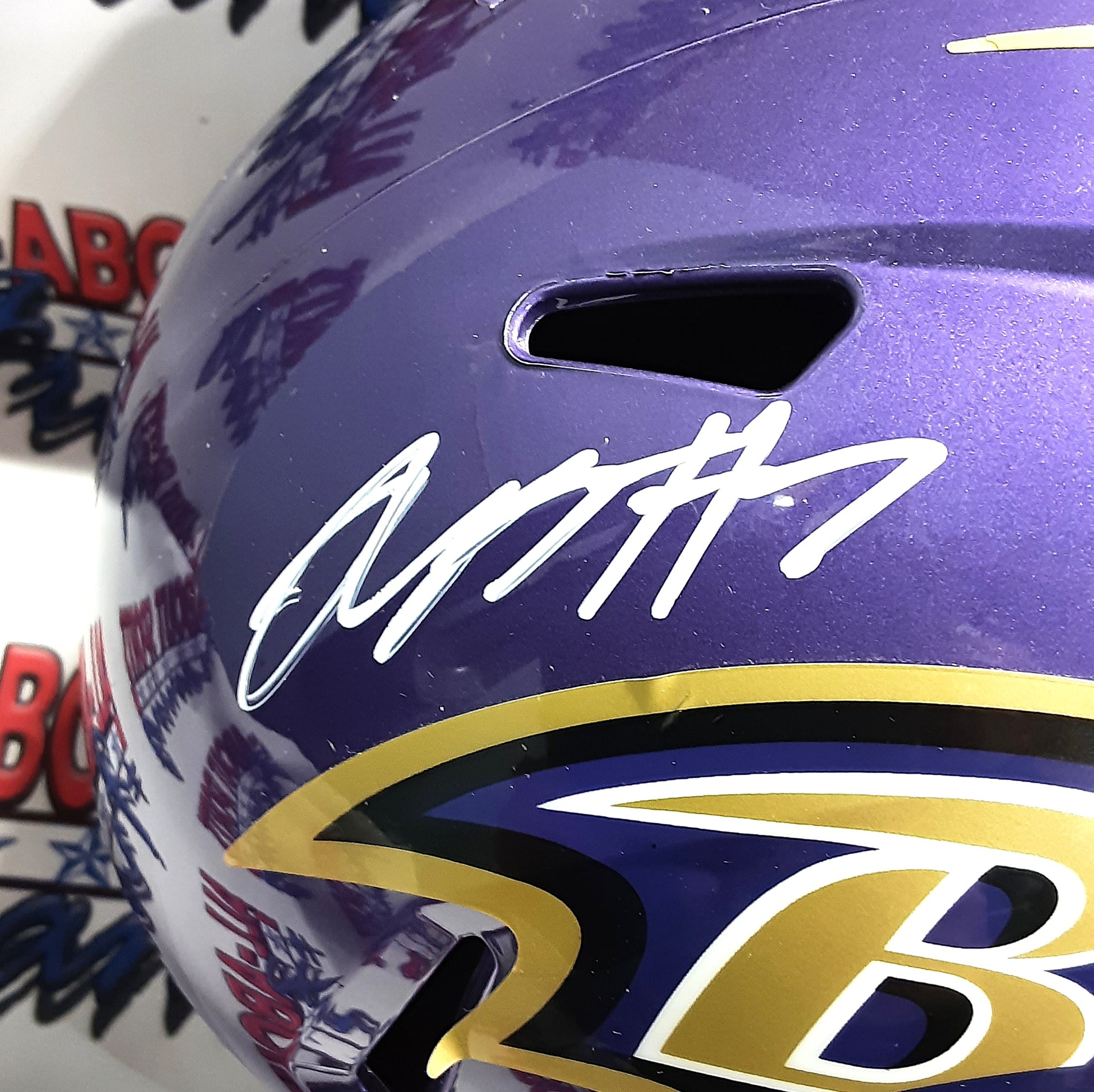 Rashod Bateman Replica Signed Autographed Full-size Helmet Beckett
