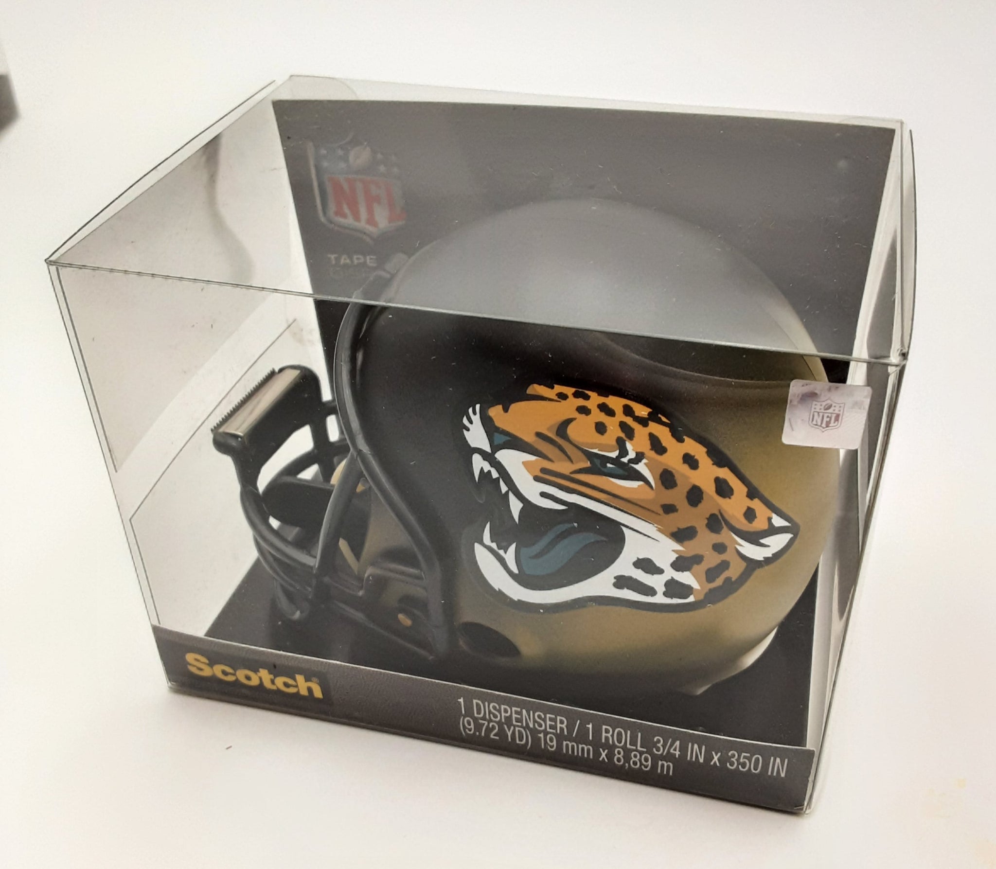 Jacksonville Jaguars Helmet 3M Tape Dispenser 3M with Roll Tape