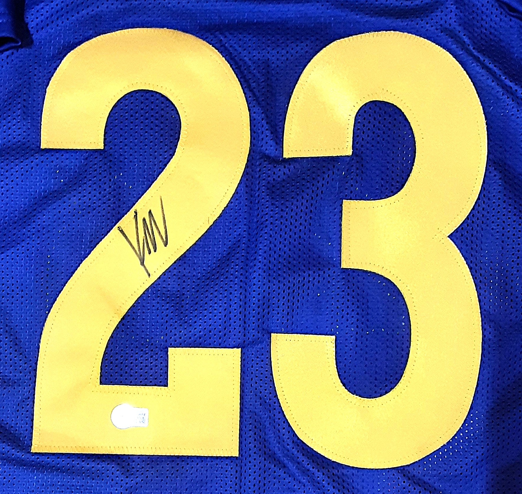 Kyren Williams Signed Pro Style Jersey Autographed Beckett R1