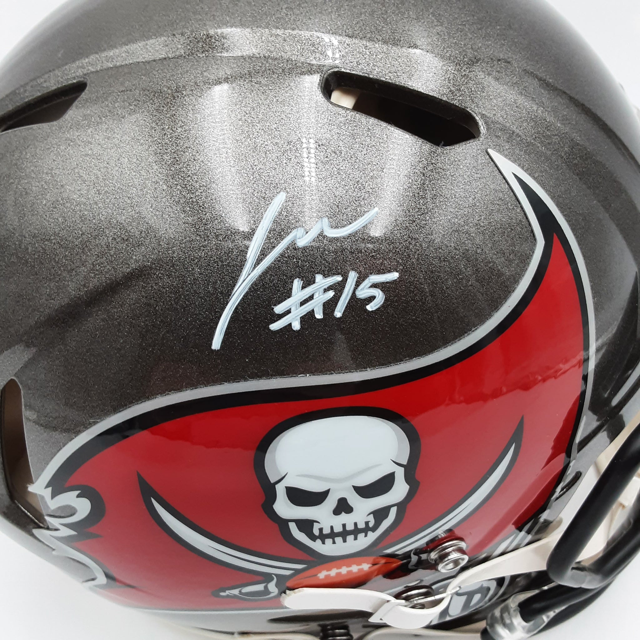 Jalen McMillan Authentic Signed Autographed Full-size Authentic Helmet Beckett