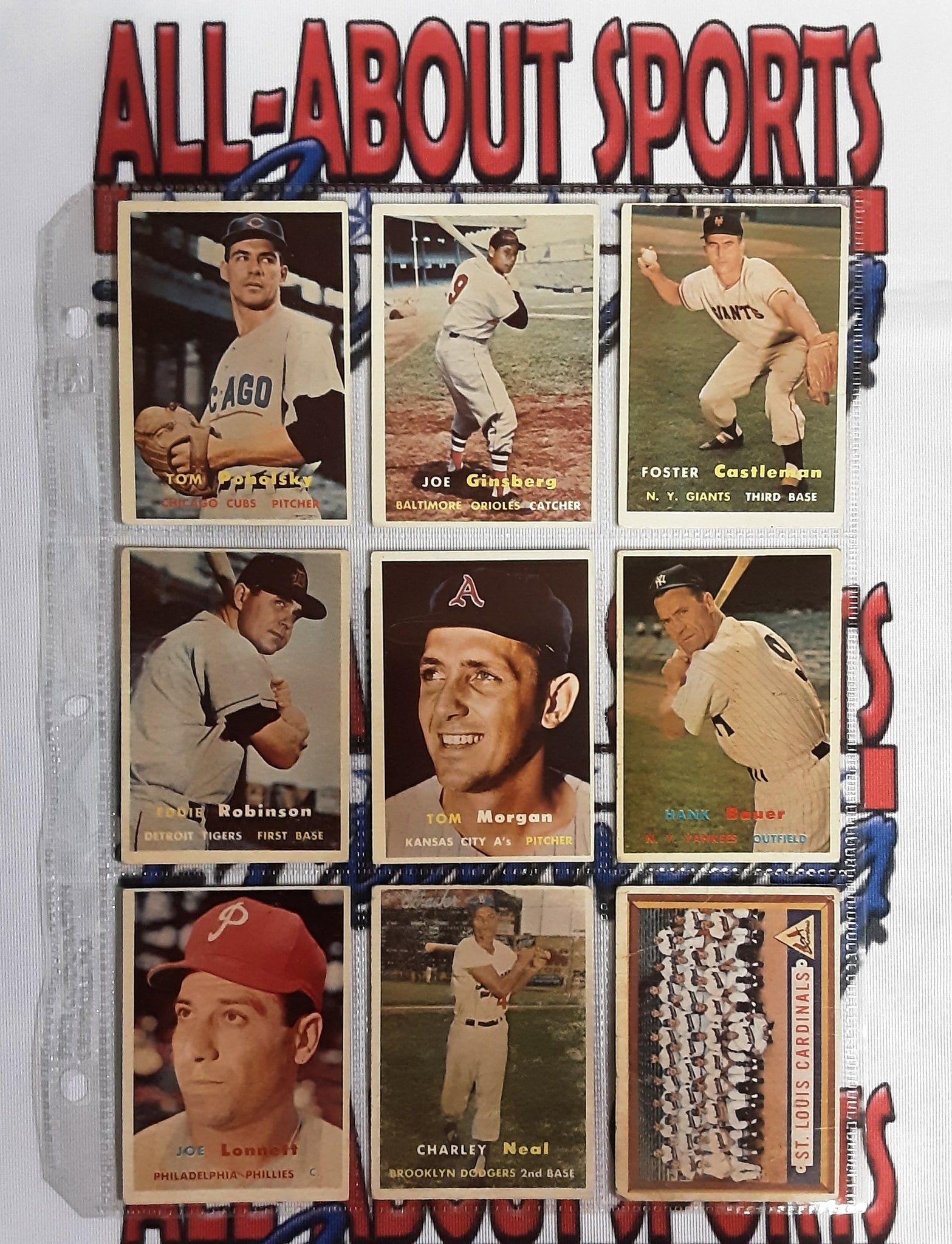 1957 Topps Complete Collection 395 of 407 Cards