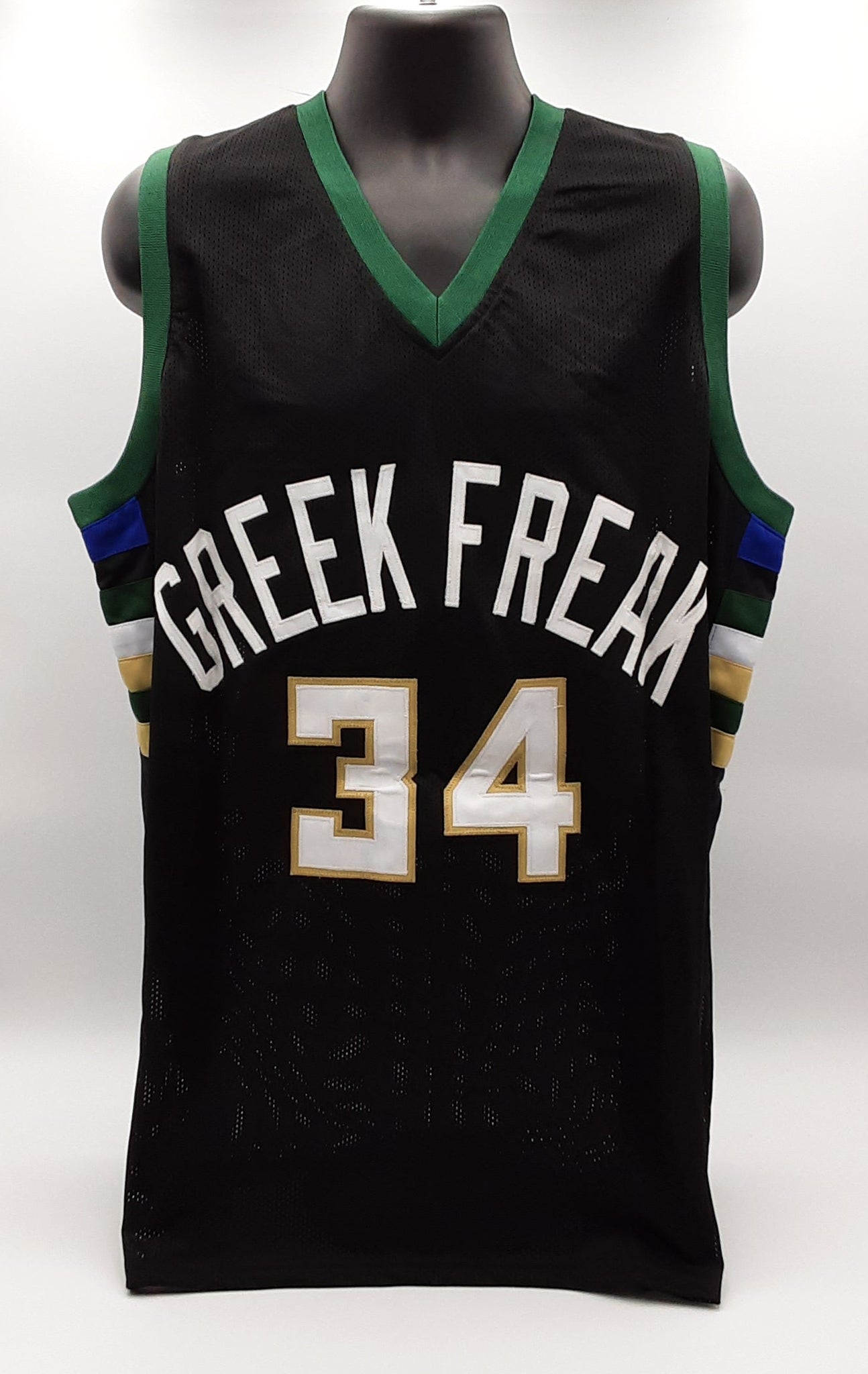 Giannis Antetokounmpo Signed Pro Style Jersey Autographed JSA R1