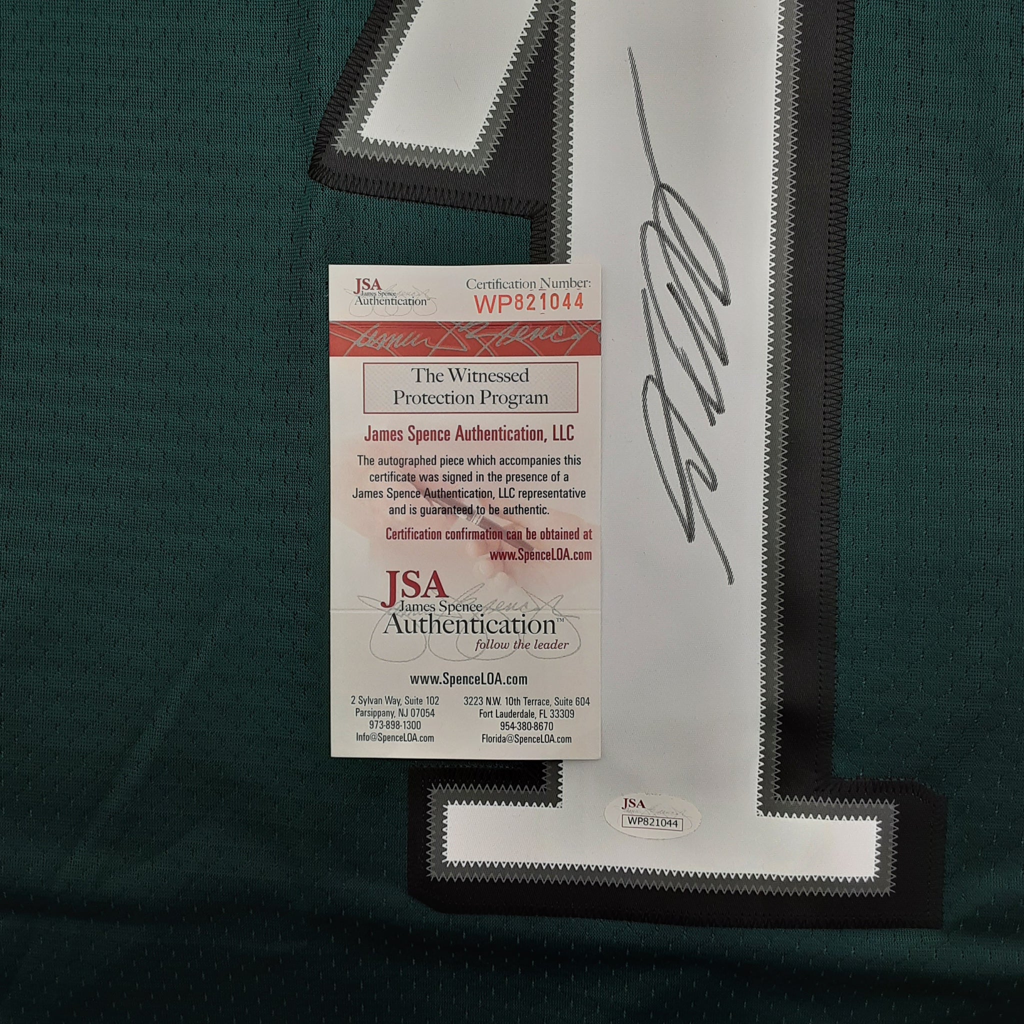 Desean Jackson Authentic Signed Pro Style Jersey Autographed JSA R1