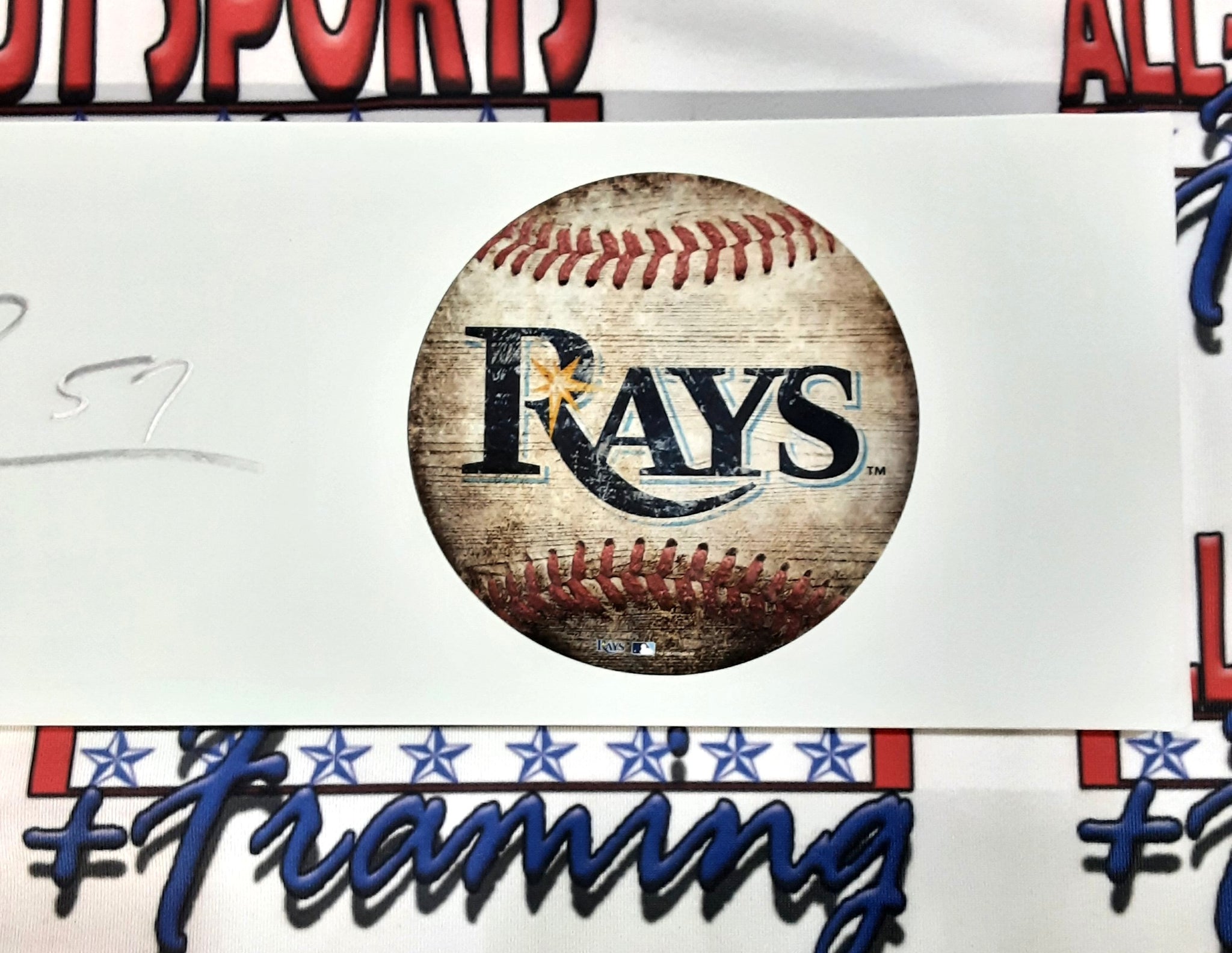 Drew Rasmussen Authentic Signed 6" x 24 Pitching Rubber Autographed JSA