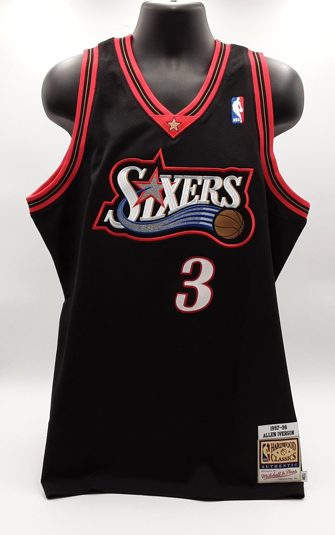 Allen Iverson Authentic Signed Pro Style Jersey Autographed Fanatics R1