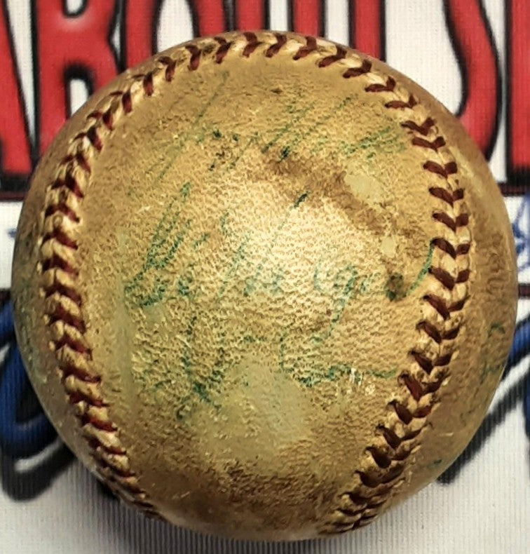 C. Stengel G. Hodges J. Hook Authentic Signed Baseball Autographed JSA LOA