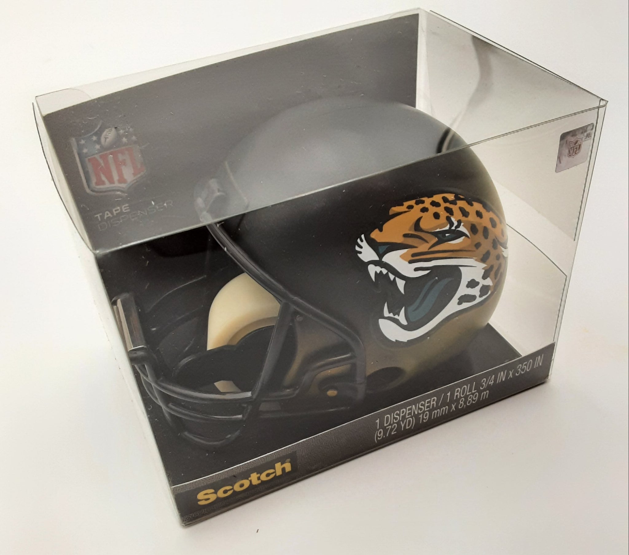 Jacksonville Jaguars Helmet 3M Tape Dispenser 3M with Roll Tape