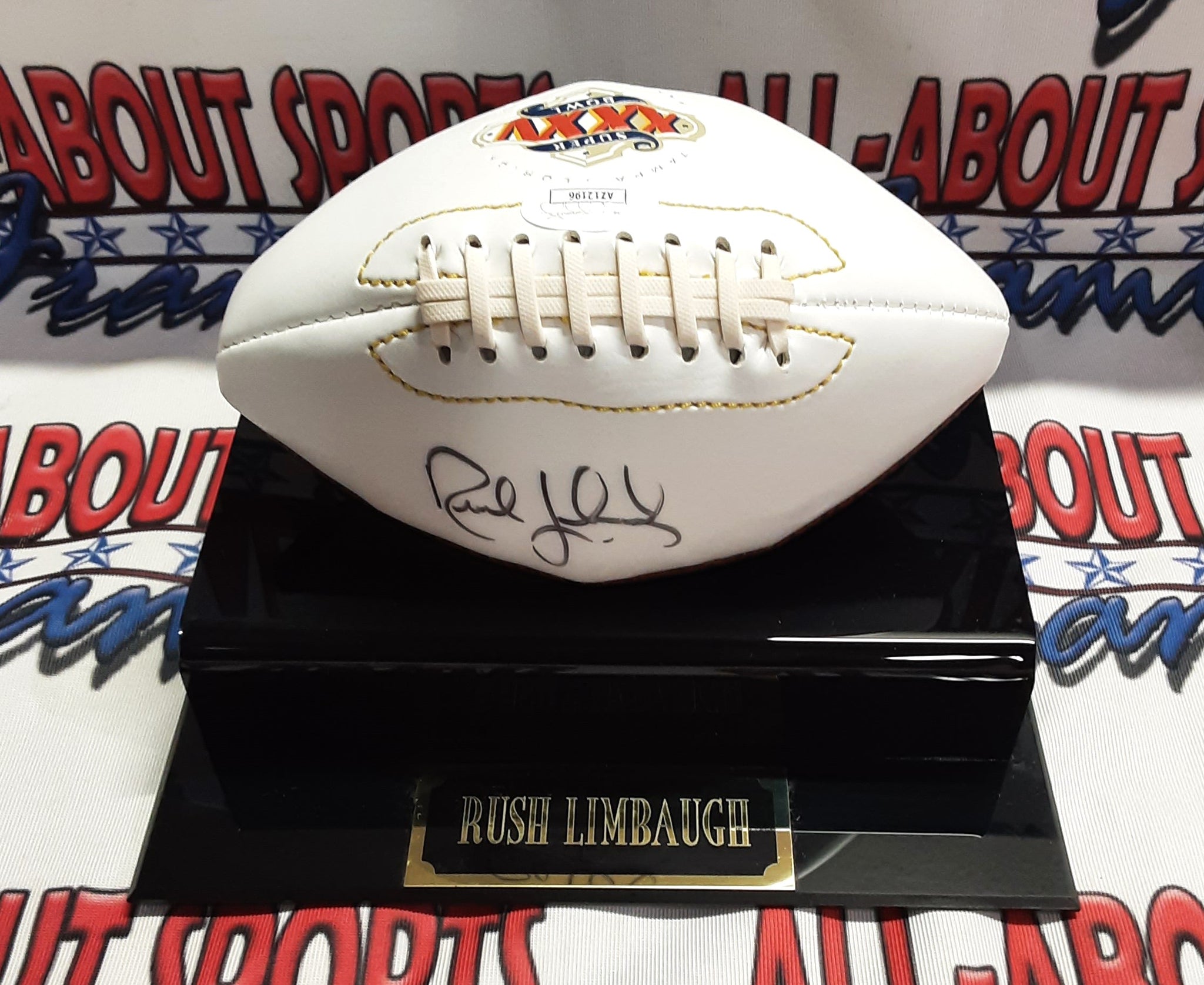 Rush Limbaugh Authentic Signed Mini Football Autographed JSA