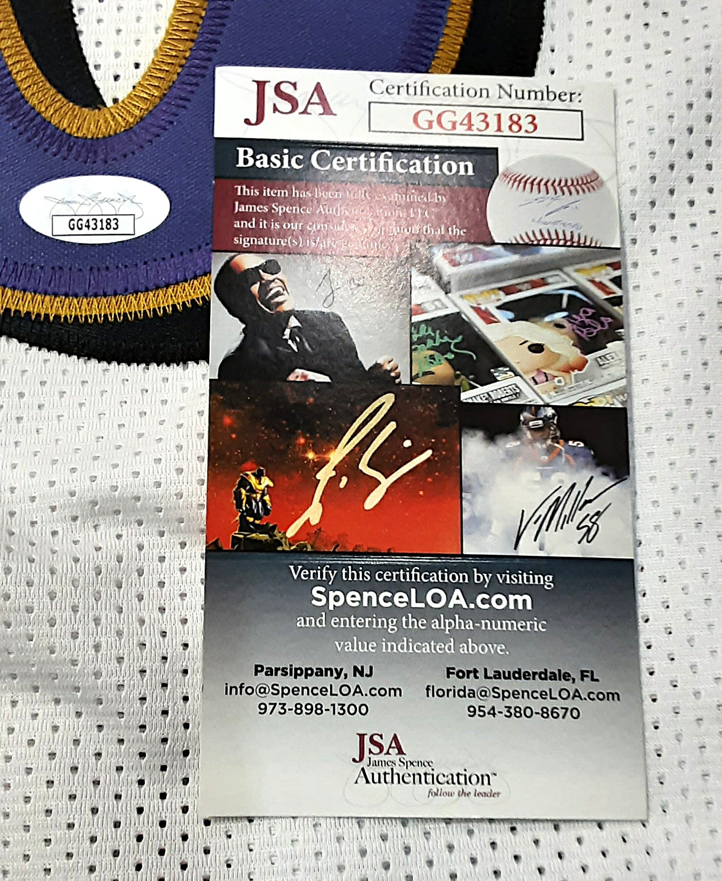 Lamar Jackson Authentic Signed Pro Style Jersey Autographed JSA