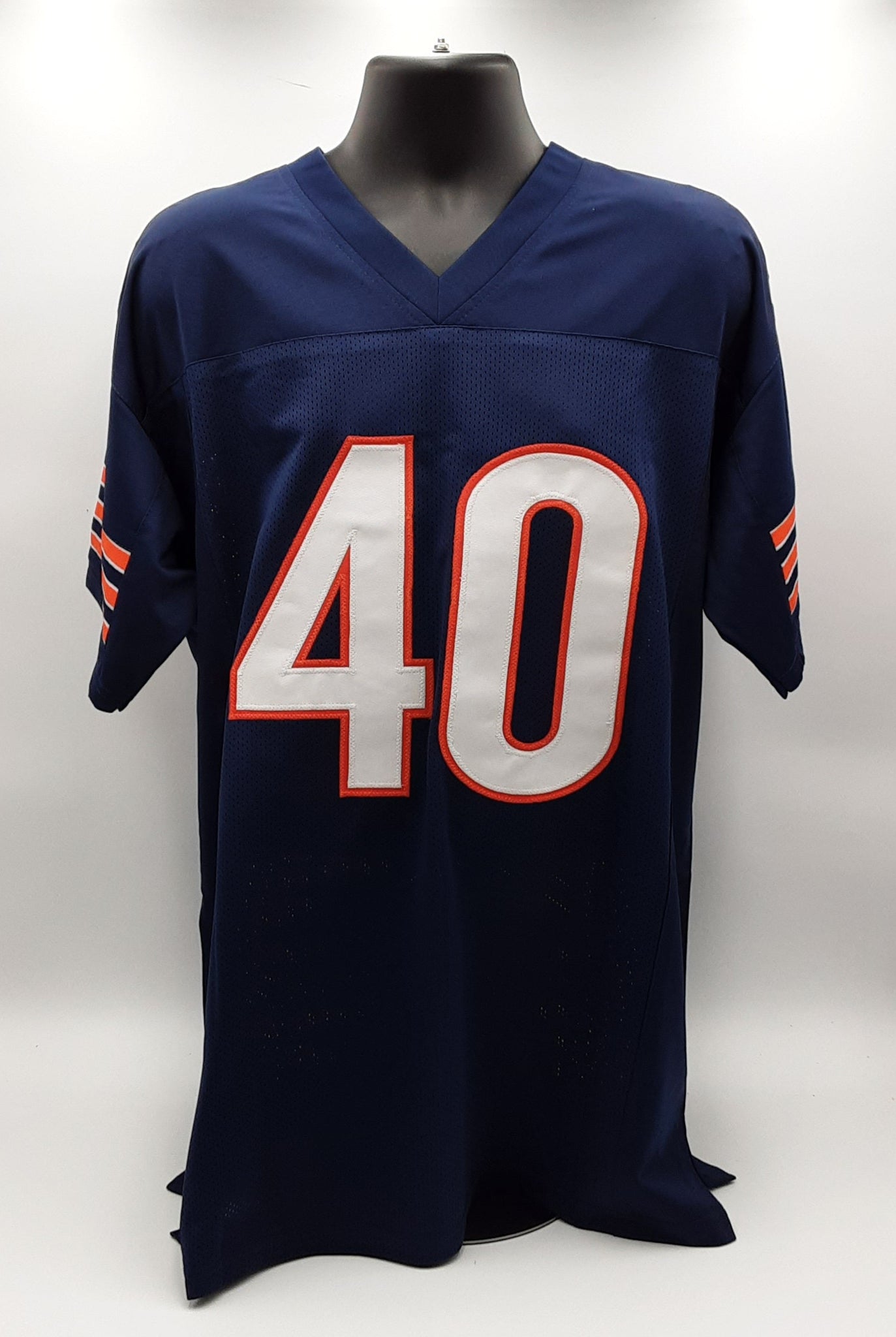 Gale Sayers Authentic Signed Pro Style Stats Jersey Autographed PSA DNA R1