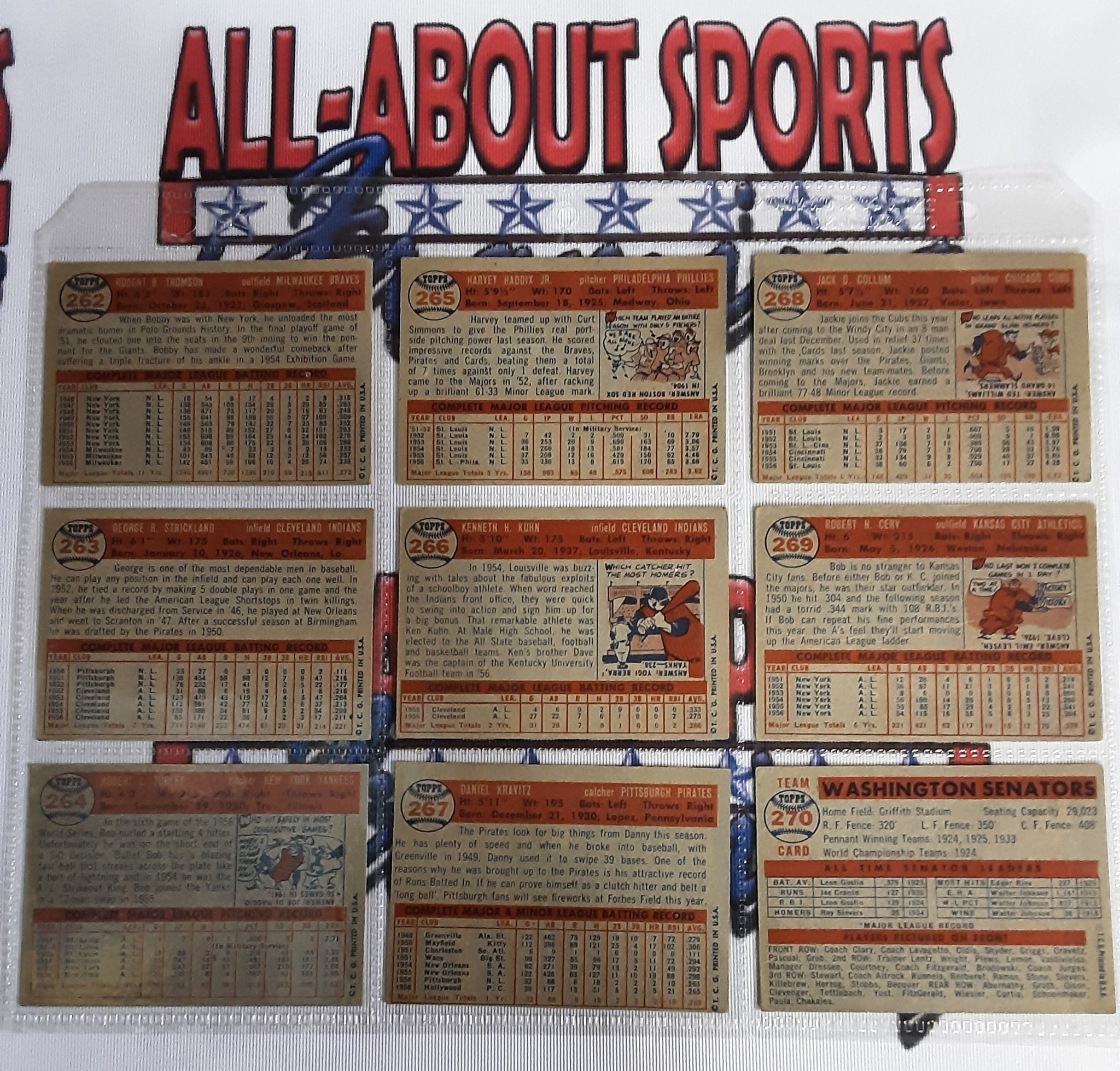 1957 Topps Complete Collection 395 of 407 Cards