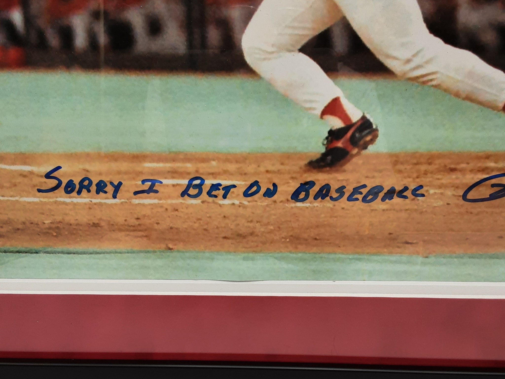 Pete Rose Authentic Signed Framed 16x20 Photo Autographed JSA