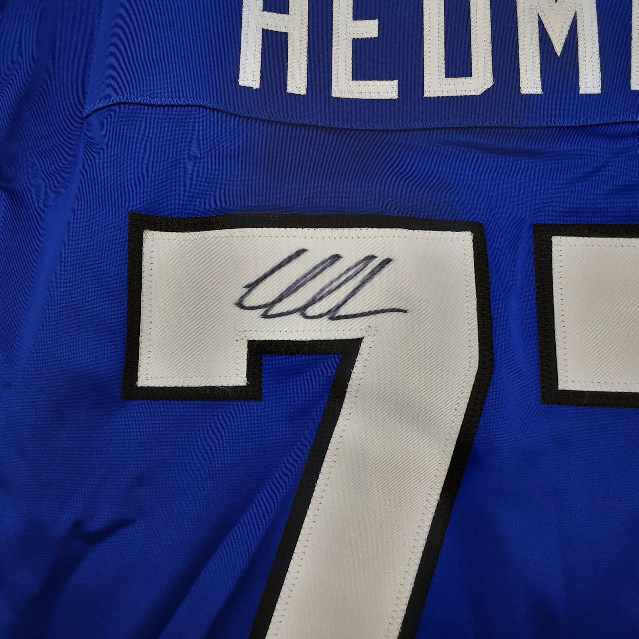Victor Hedman Authentic Signed Pro Style Jersey Autographed JSA R1