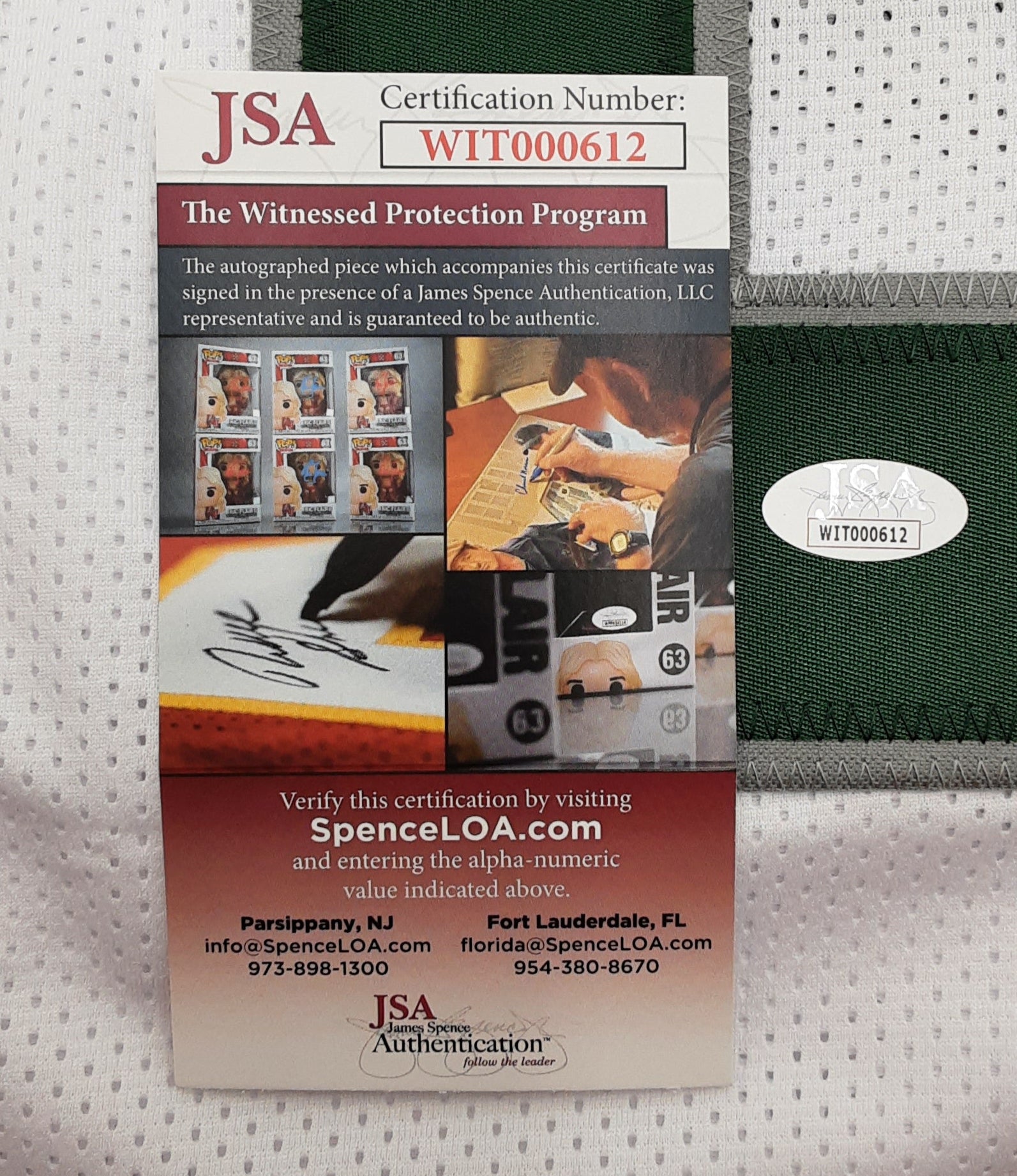 Vince Papale Authentic Signed Pro Style Jersey Autographed JSA
