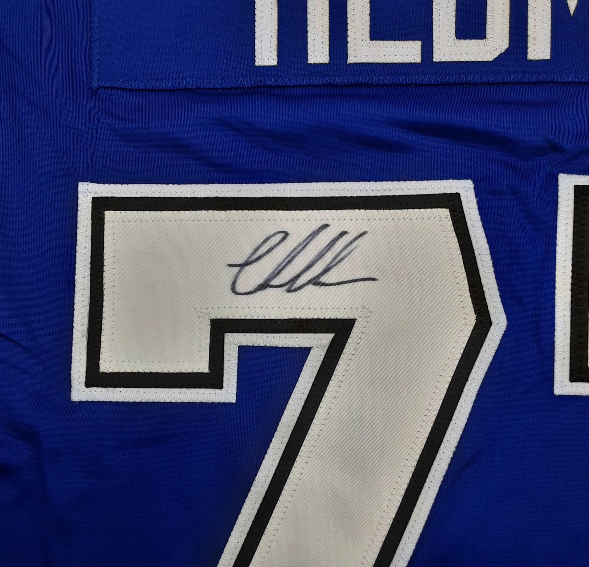Victor Hedman Authentic Signed Pro Style Jersey Autographed JSA